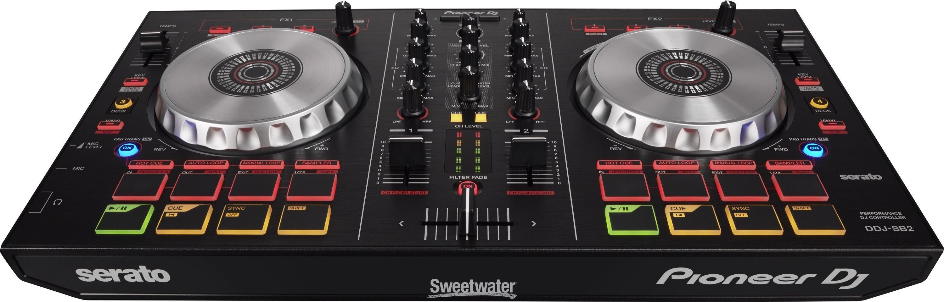 Pioneer DJ DDJ-SB2 2-deck Serato DJ Lite Controller | Sweetwater