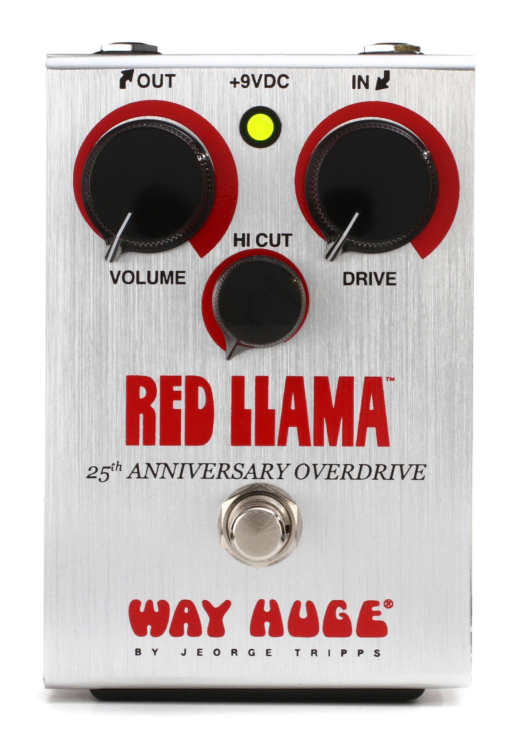 Way Huge Red Llama 25th Anniversary Overdrive Pedal | Sweetwater