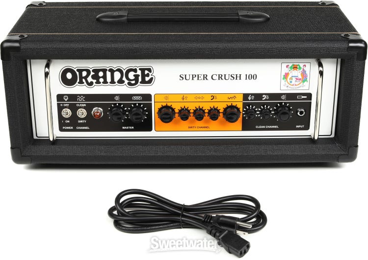 Orange Super Crush 100 - 100-watt Solid-state Head, Black