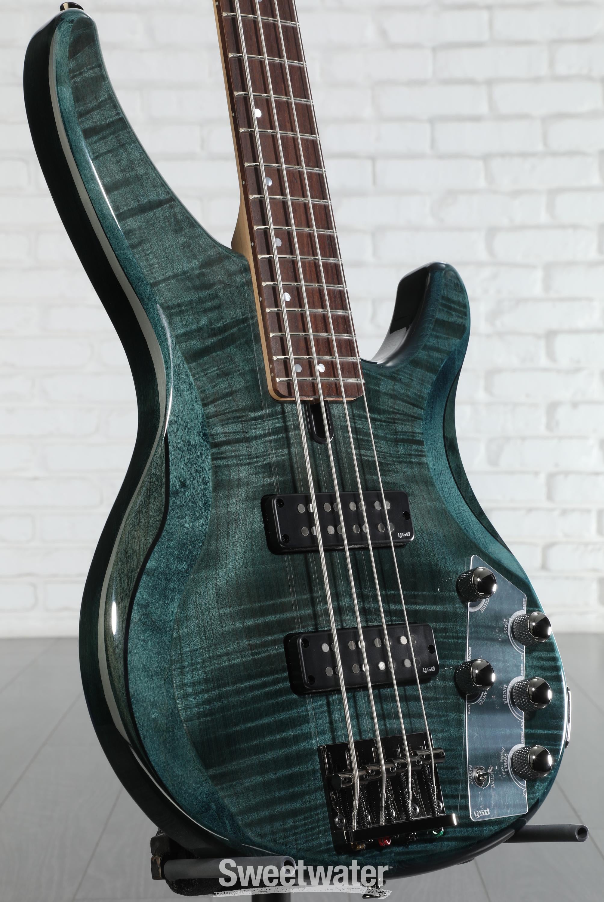 美品　Yamaha trbx604 fm インディゴブルー Yamaha TRBX604FM 4-string Bass Guitar - Indigo Blue | Sweetwater