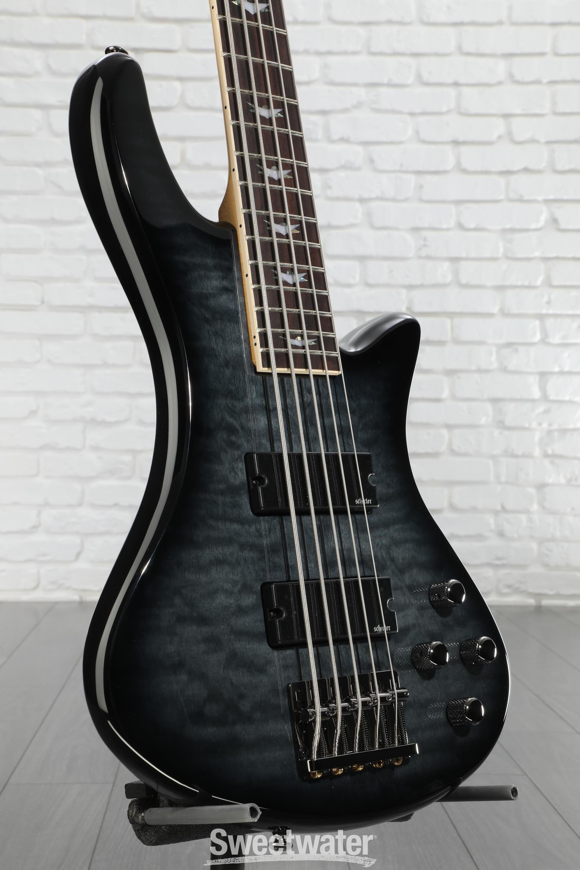 ベース SCHECTER Stiletto Extreme-5 Schecter STILETTO EXT 5 BCH Black Cherry 5 String Bass with