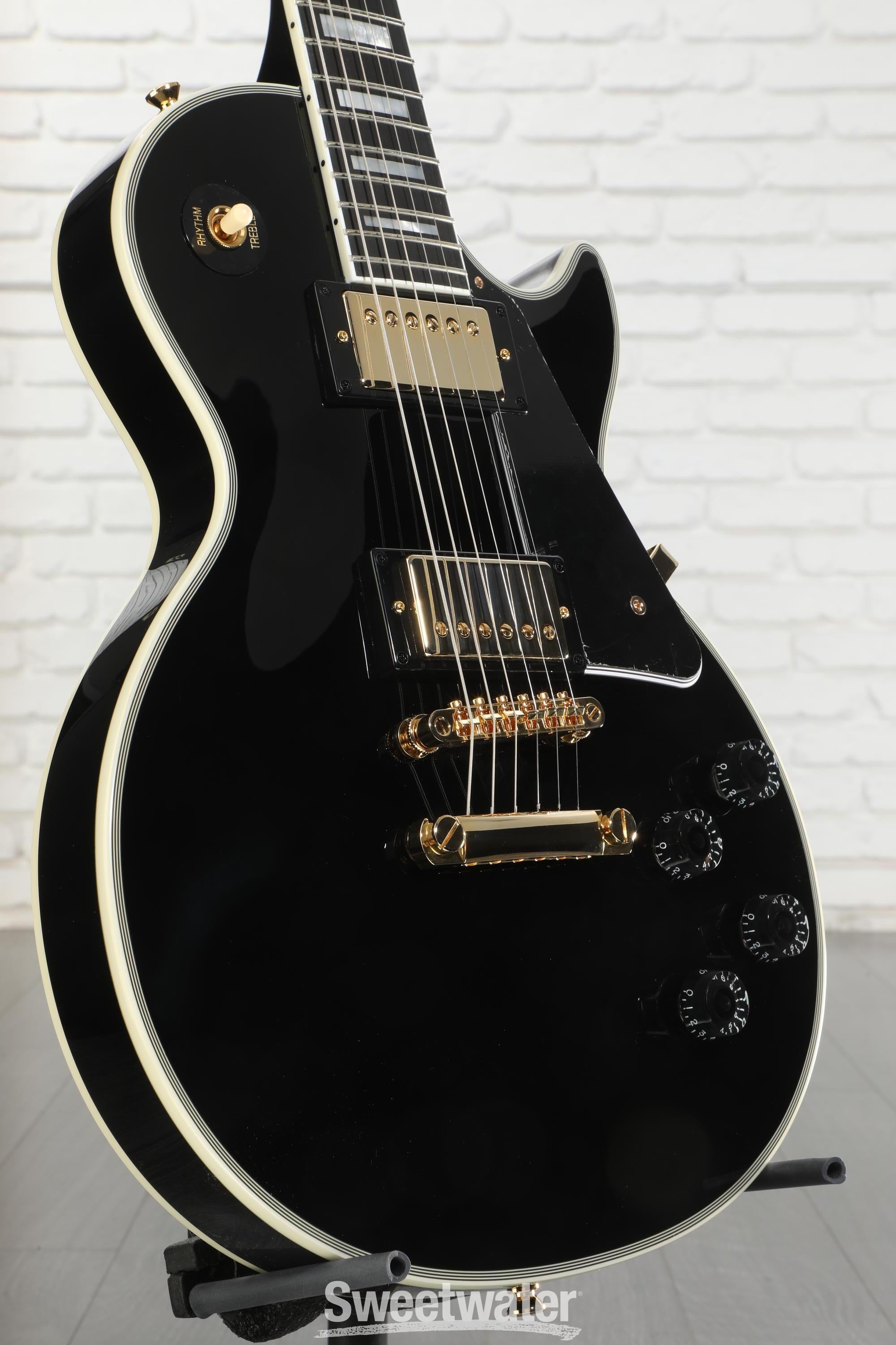 Epiphone Les Paul Custom Electric Guitar - Ebony | Sweetwater