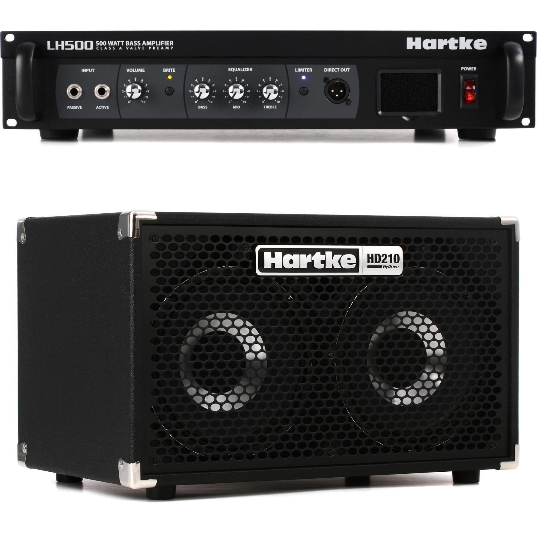 Hartke LH500 500-watt Bass Head and 500-watt 2x10