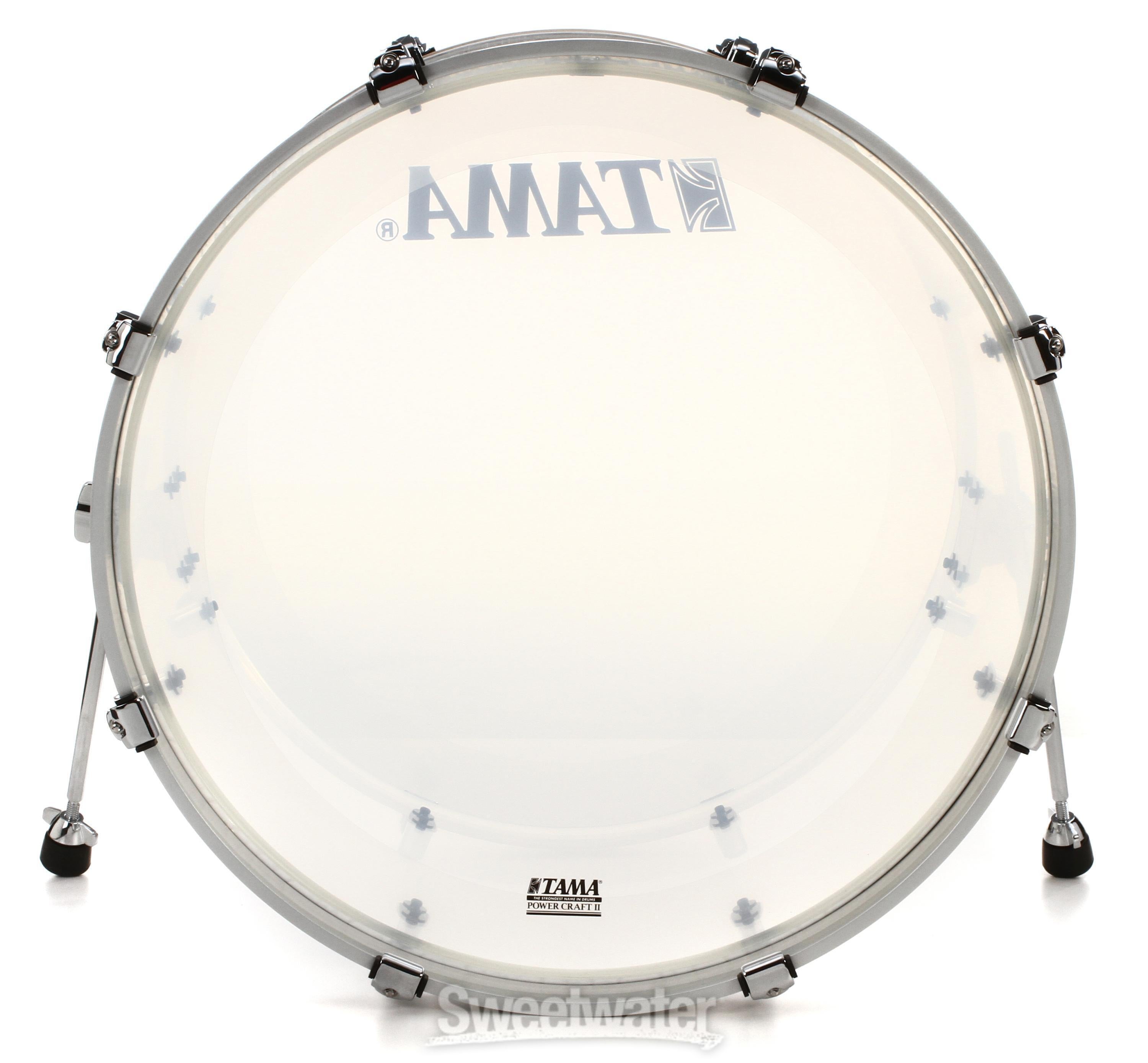tama キャデラ Tama Silverstar Mirage Bass Drum - 16