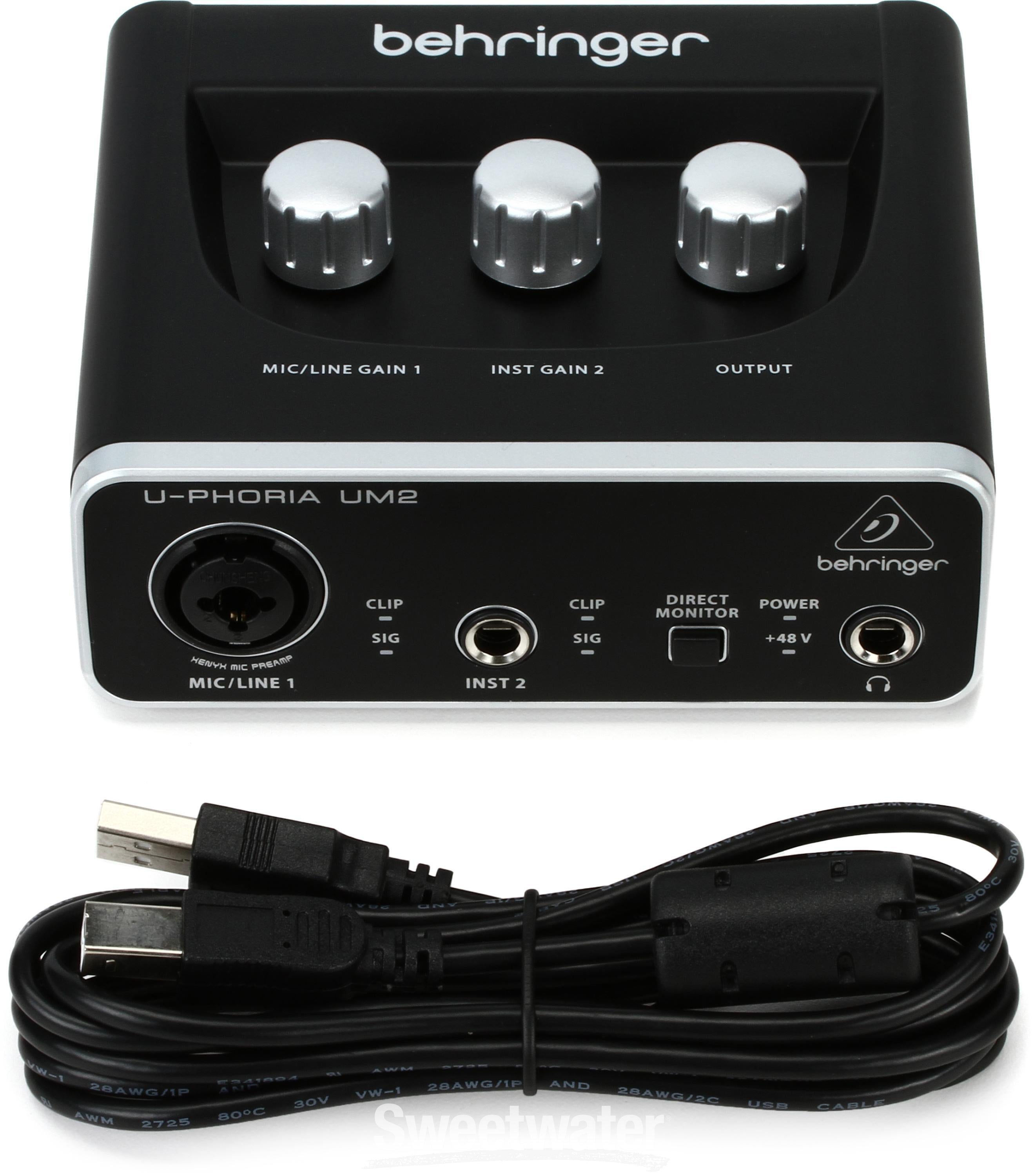 Behringer U-Phoria UM2 USB Audio Interface | Sweetwater