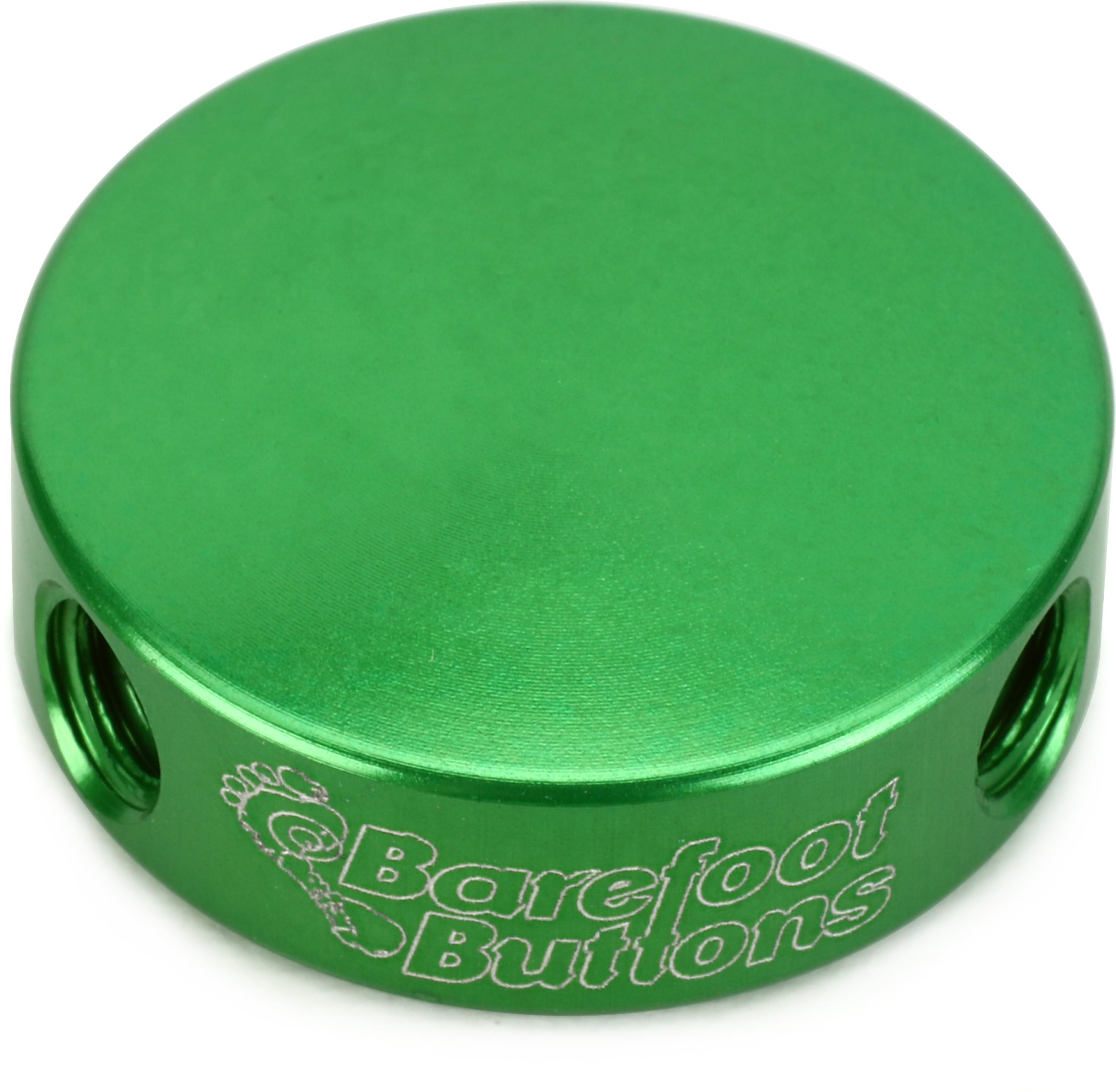 Barefoot Buttons V1 Mini Footswitch Cap - Green | Sweetwater