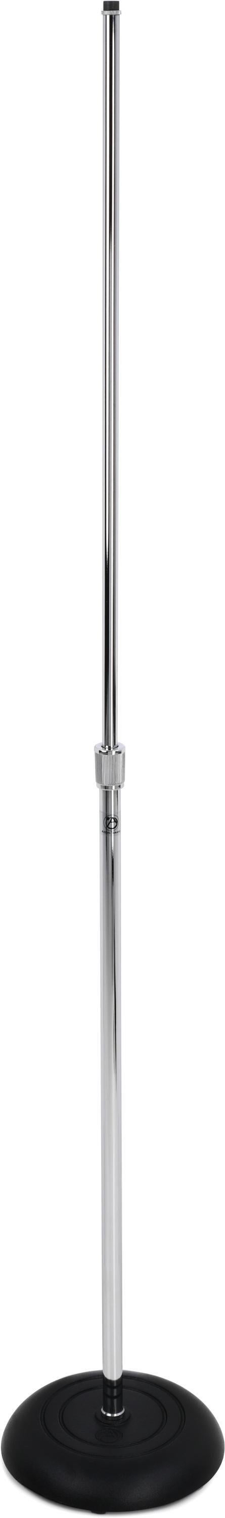 AtlasIED MS-10C Round Base Mic Stand - Chrome | Sweetwater