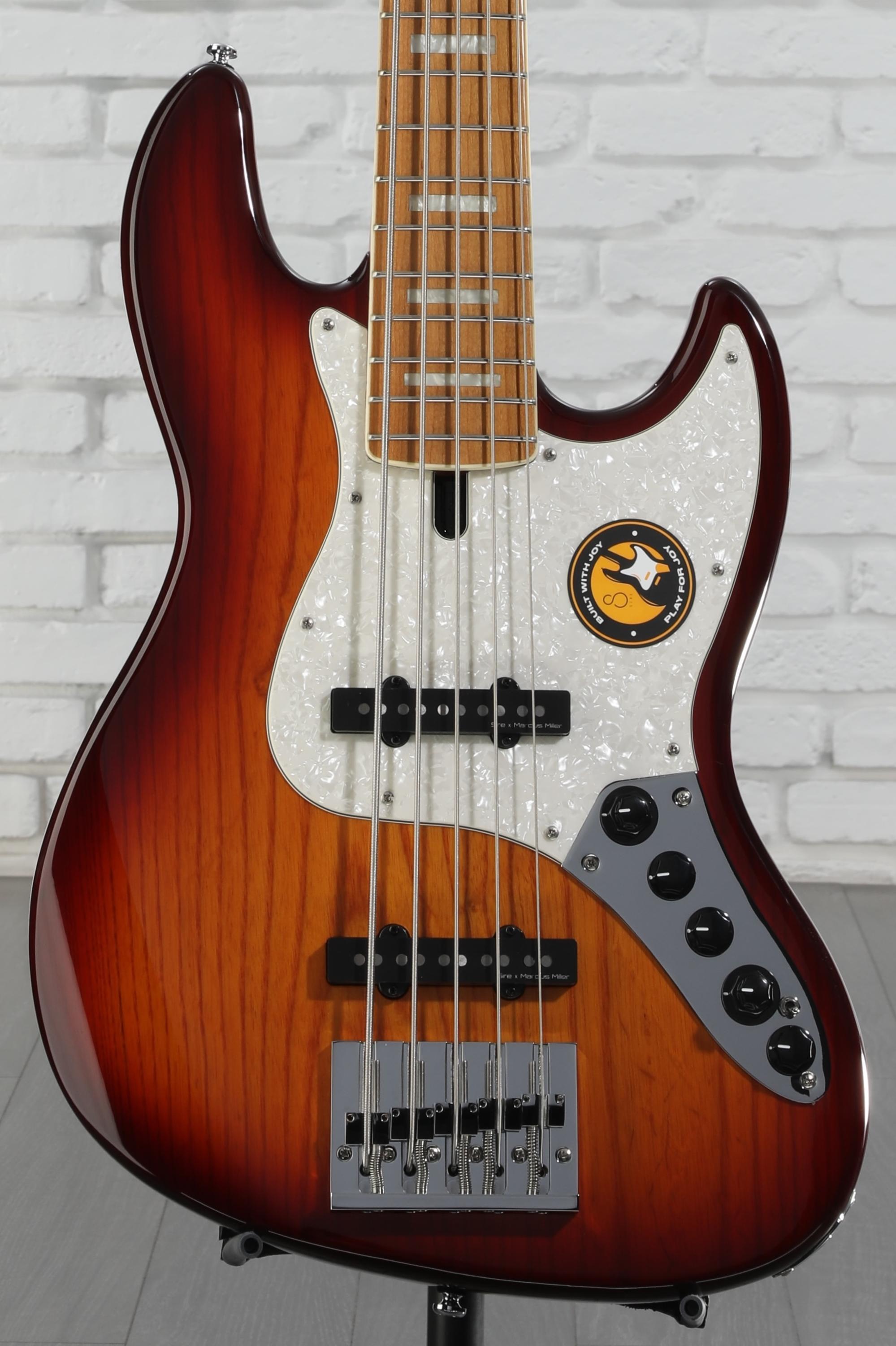 Sire Marcus Miller V8 5-string Bass Guitar - Tobacco Sunburst