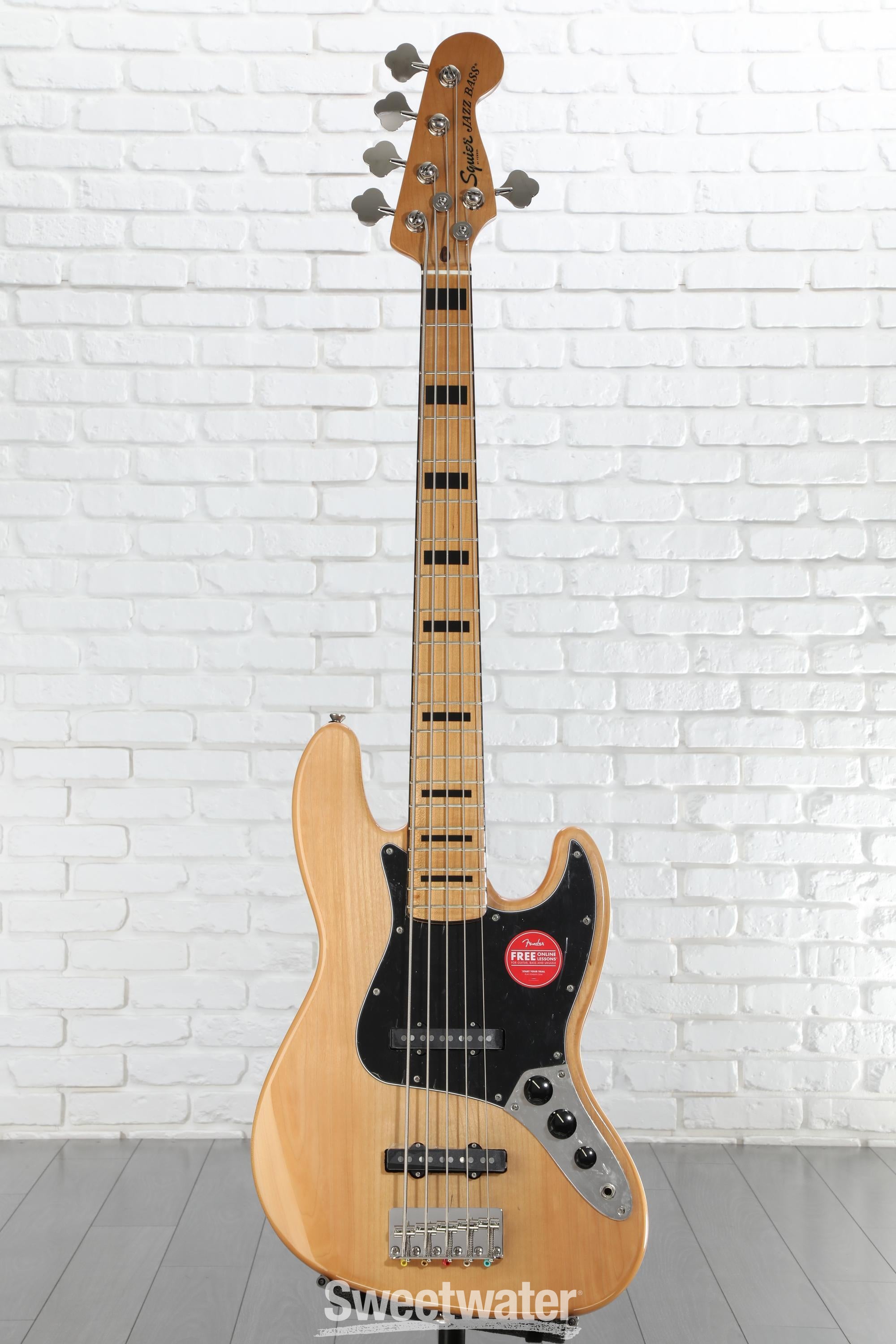 Squier Classic Vibe '70s Jazz Bass V - Natural with Maple
