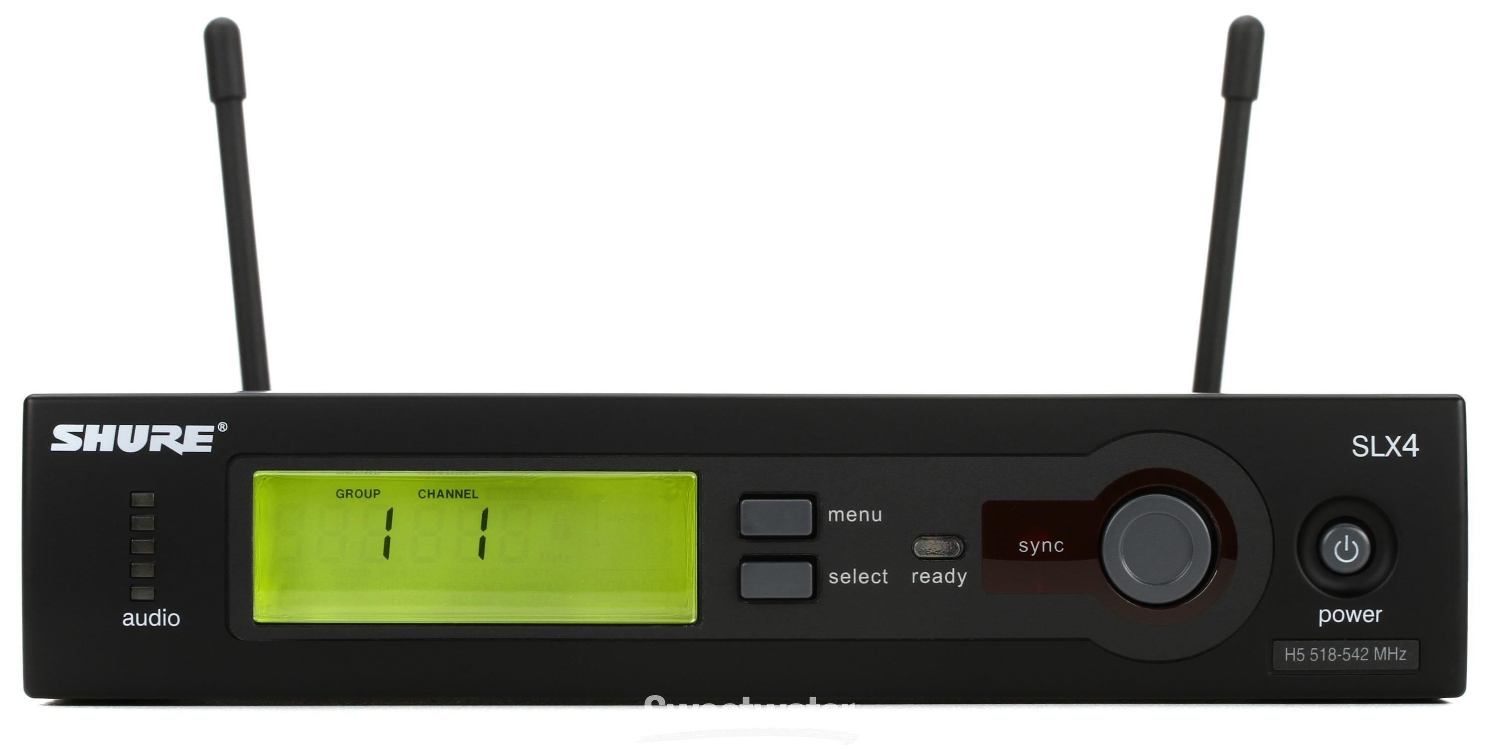 SHURE SLX4 ワイヤレスレシーバー SHURE SLX4 ワイヤレスレシーバー 楽器・機材