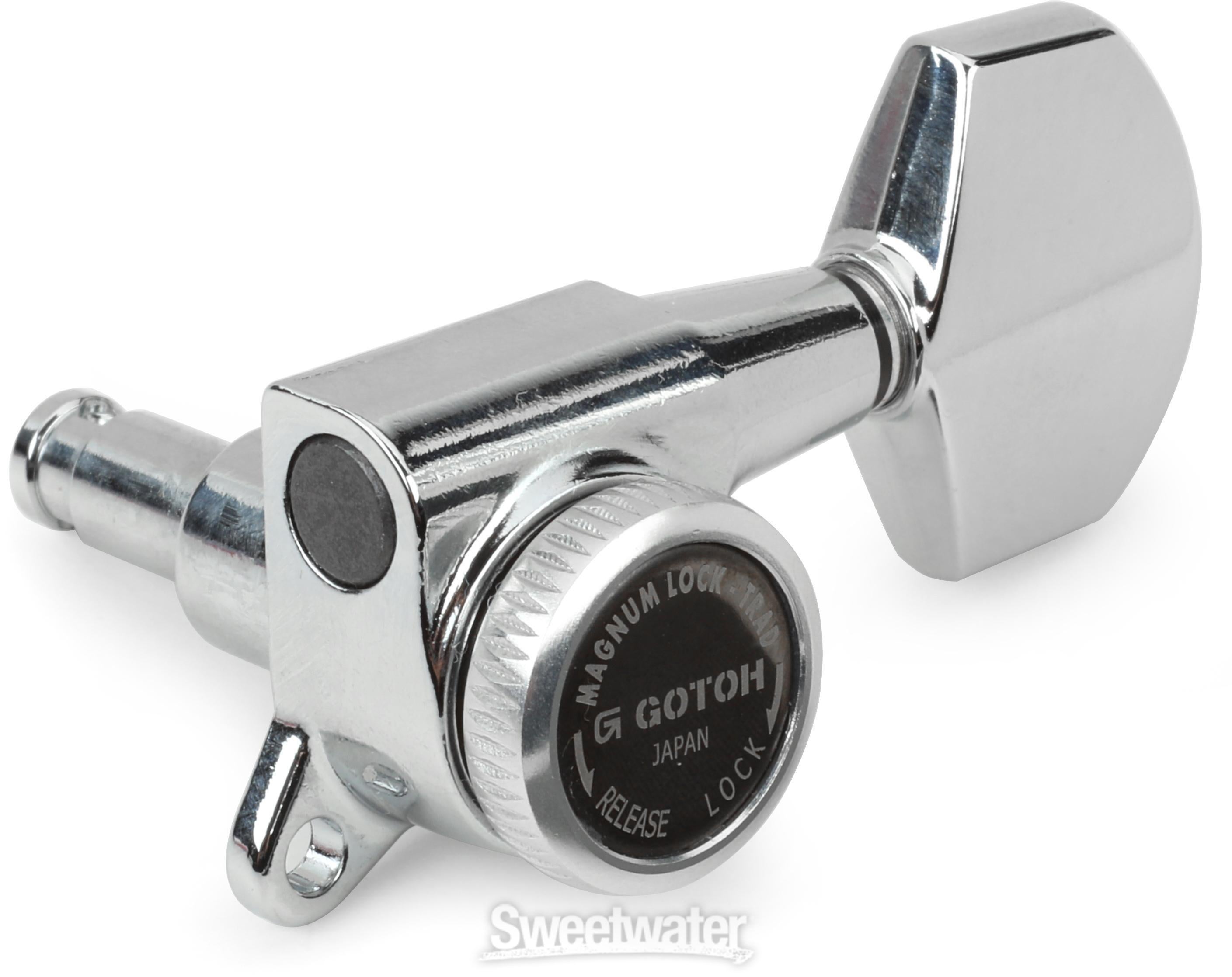 ギター GOTOH SG381-MG-T-01-L3R3 Chrome Gotoh SG 381 tuner, 3left+3right, chrome