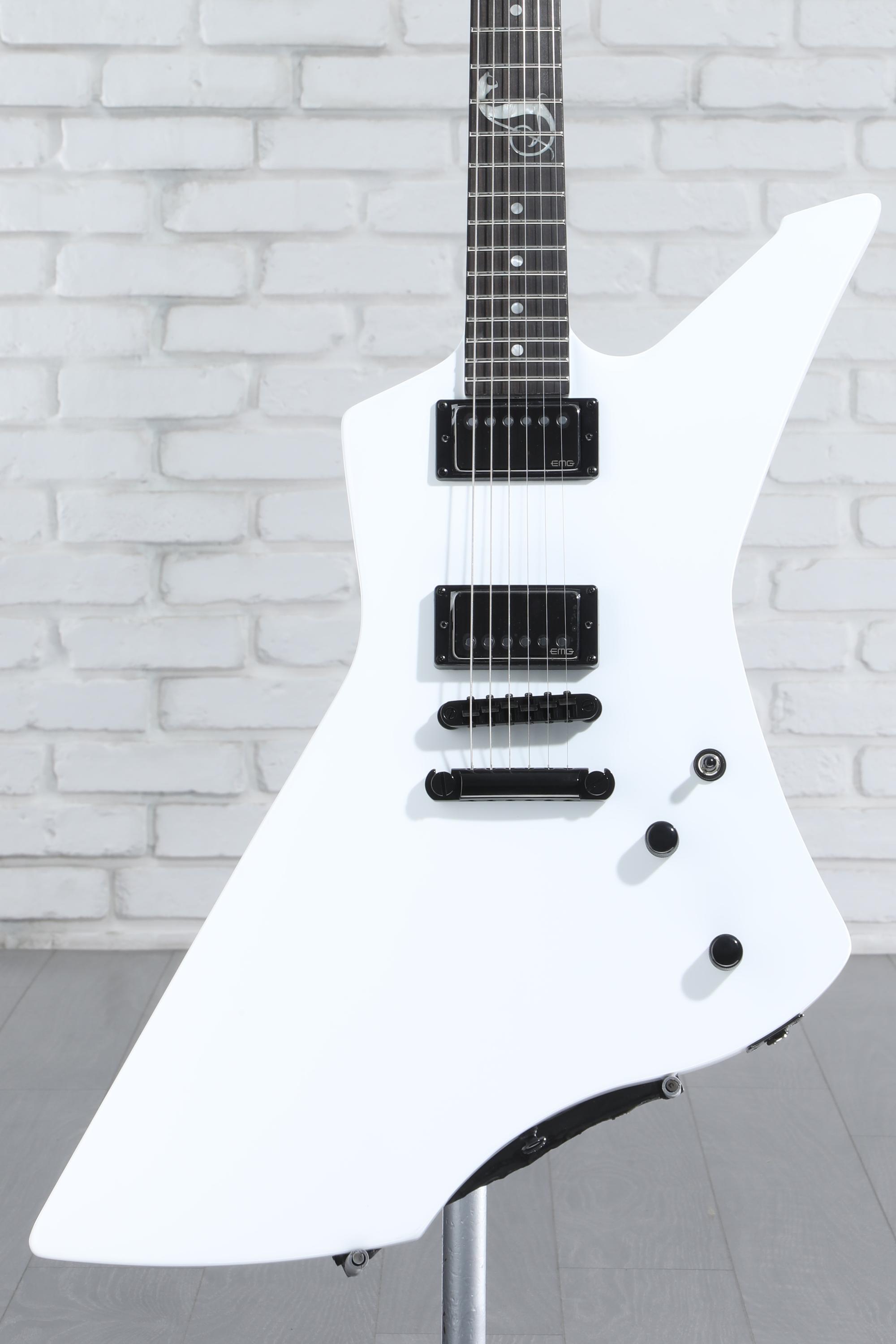 ESP LTD James Hetfield Signature Snakebyte Snow White Sweetwater