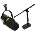 Photo of Shure MV7+ Hybrid Podcast Microphone with Desktop Boom Stand