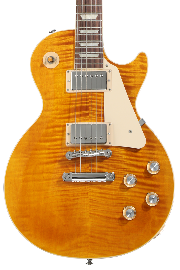 Gibson Les Paul Standard '60s Figured Top Electric Guitar - Honey Amber | Sweetwater