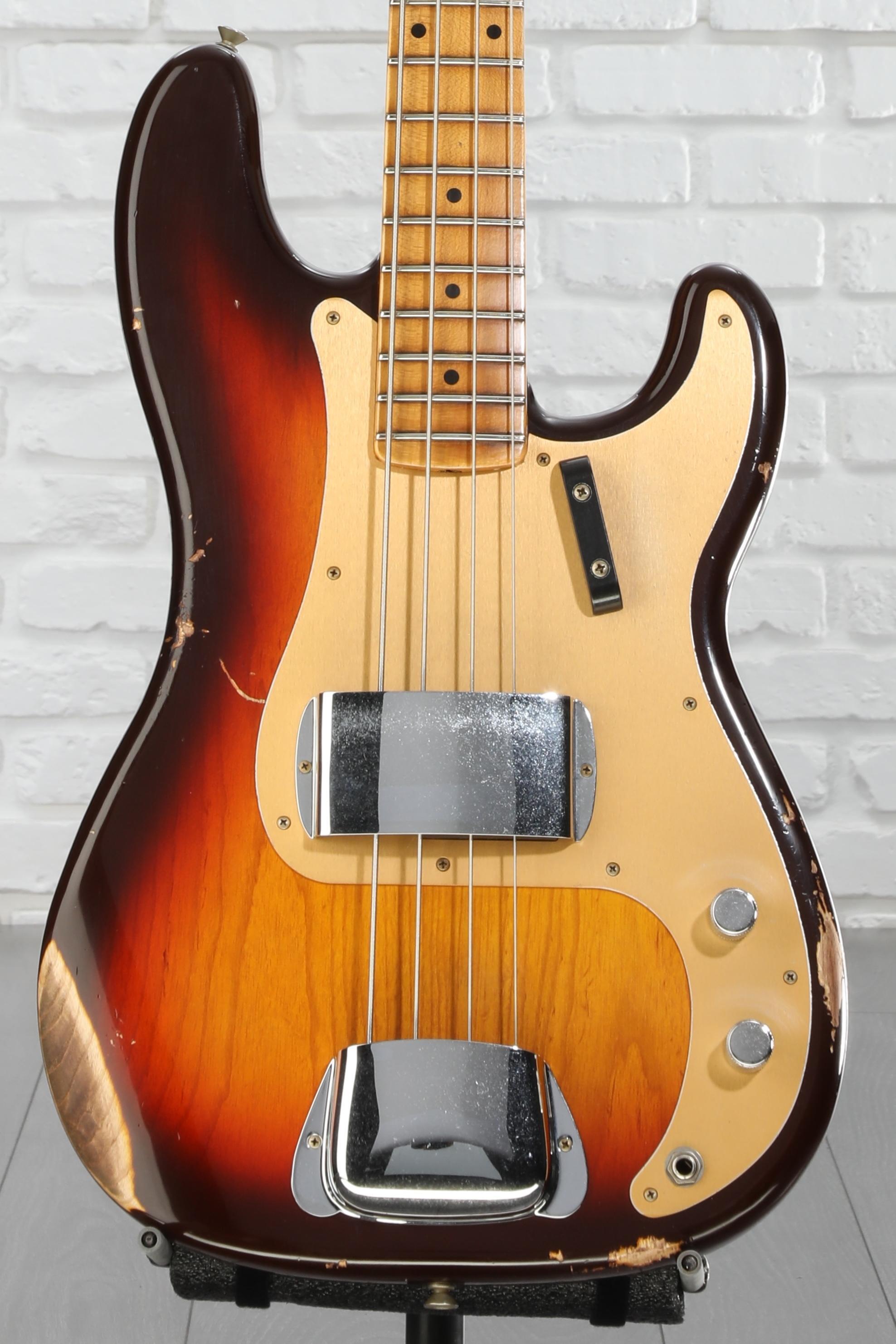 Fender Custom Shop 1958 Precision Bass Relic - Aged Chocolate 3