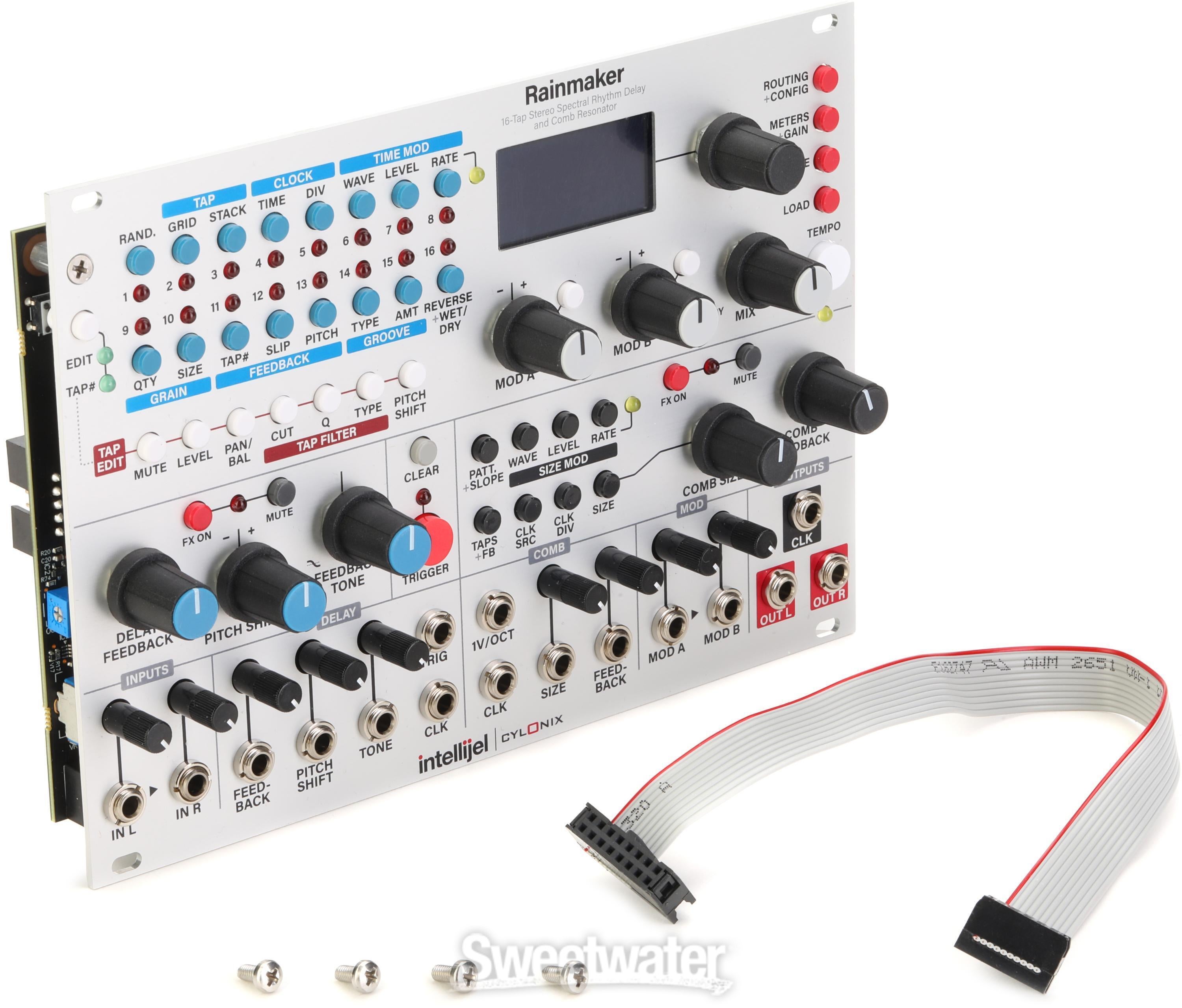 Intellijel Cylonix Rainmaker Eurorack Stereo Rhythmic Delay and Comb  Resonator Module