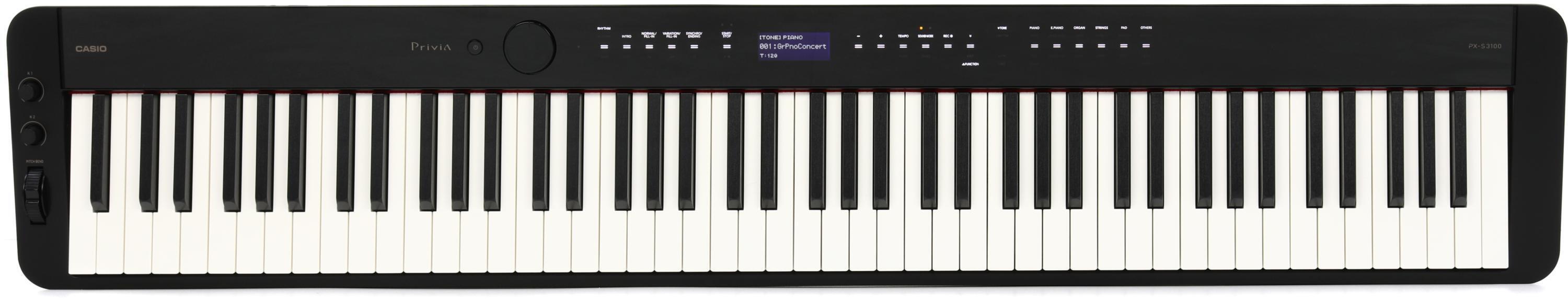 Bundled Item: Casio Privia PX-S3100 88-key Digital Piano - Black