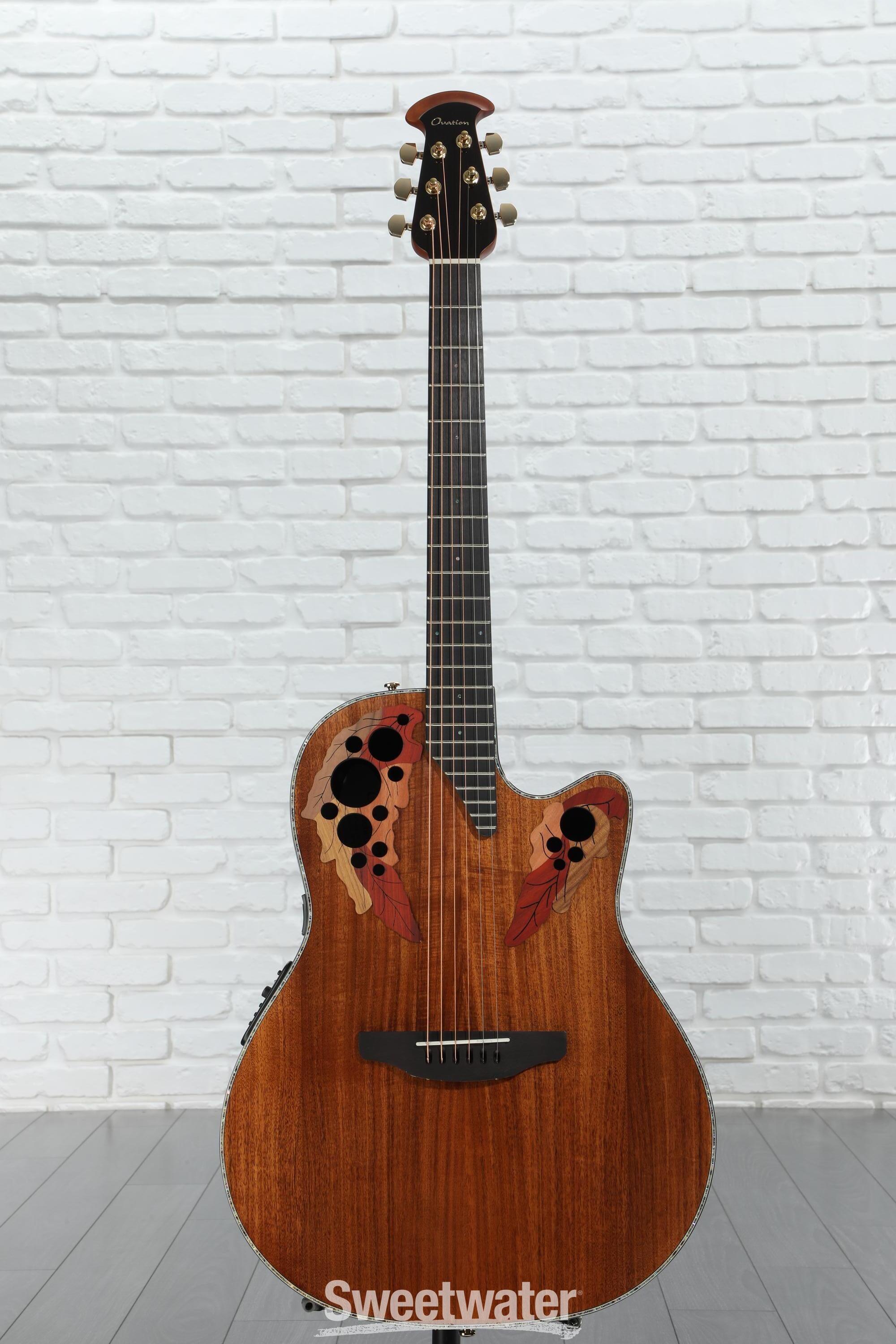 【希少！！】 Ovation Acoustic Mid-Depth CE44P-FKOA Plus Elite Celebrity ギター