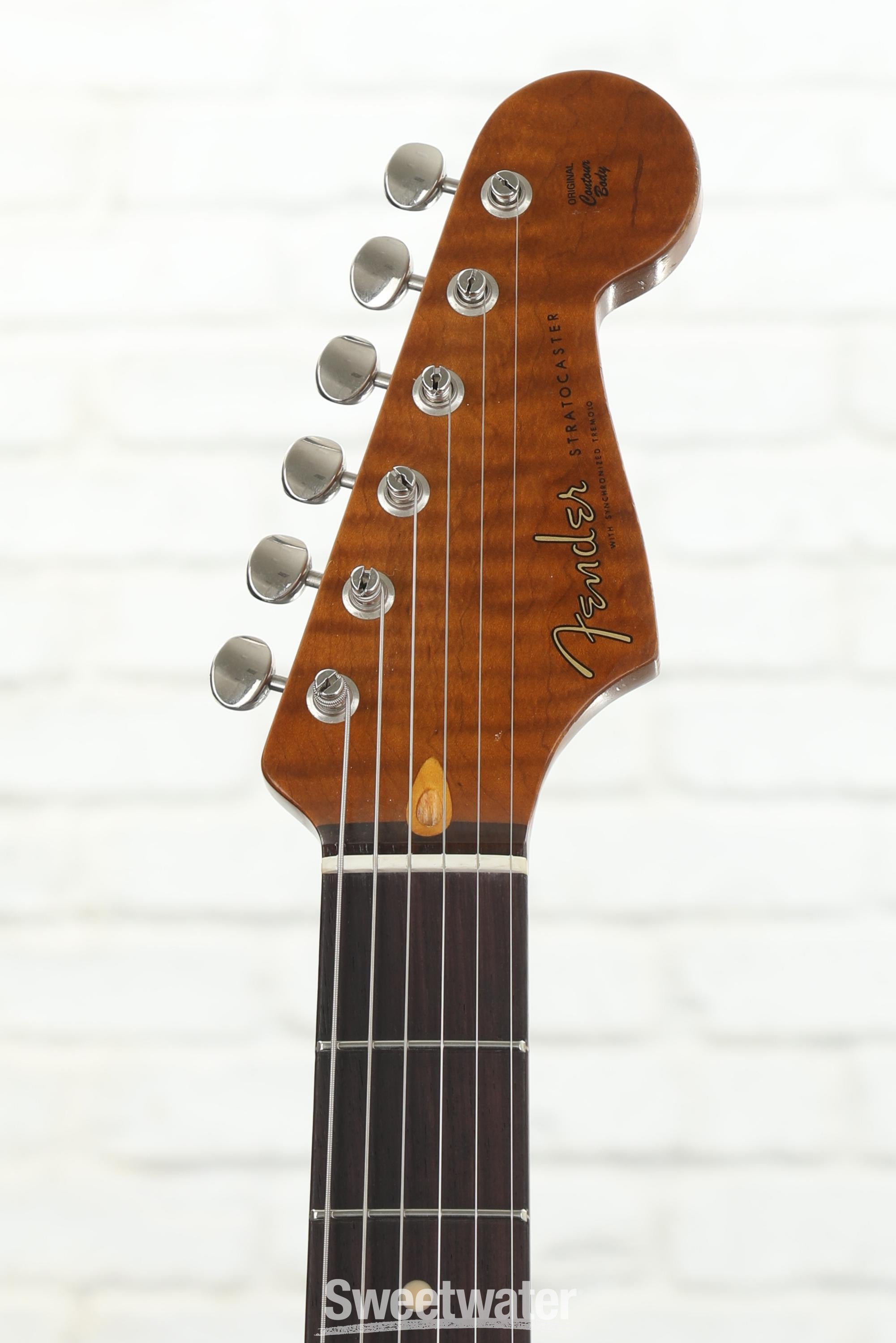 ◆ CustomElectr Relic OlympicWhiteStrato◆ Fender Custom Shop White Lightning Stratocaster Relic