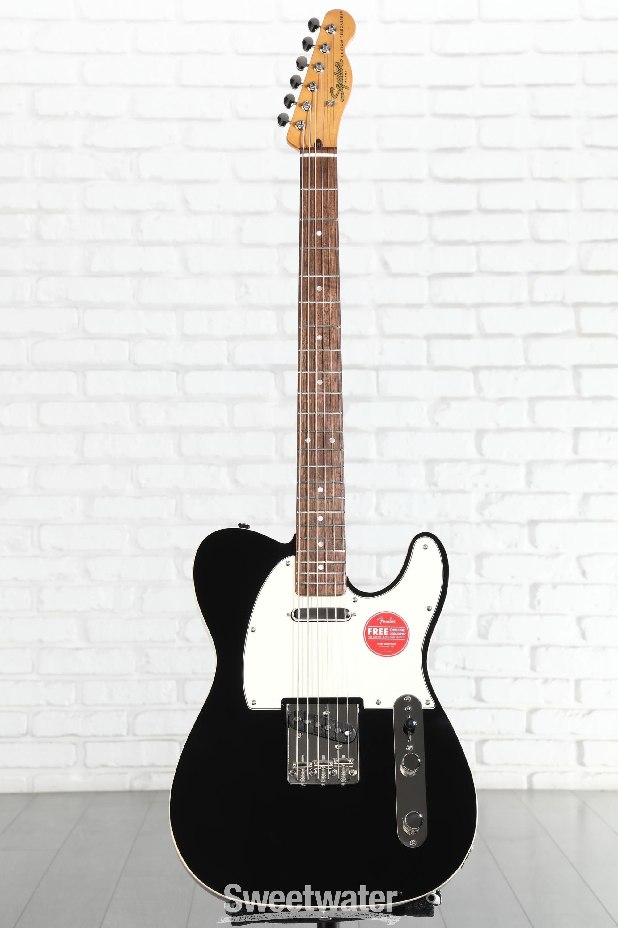 Squier Classic Vibe Baritone Custom Telecaster - Black | Sweetwater