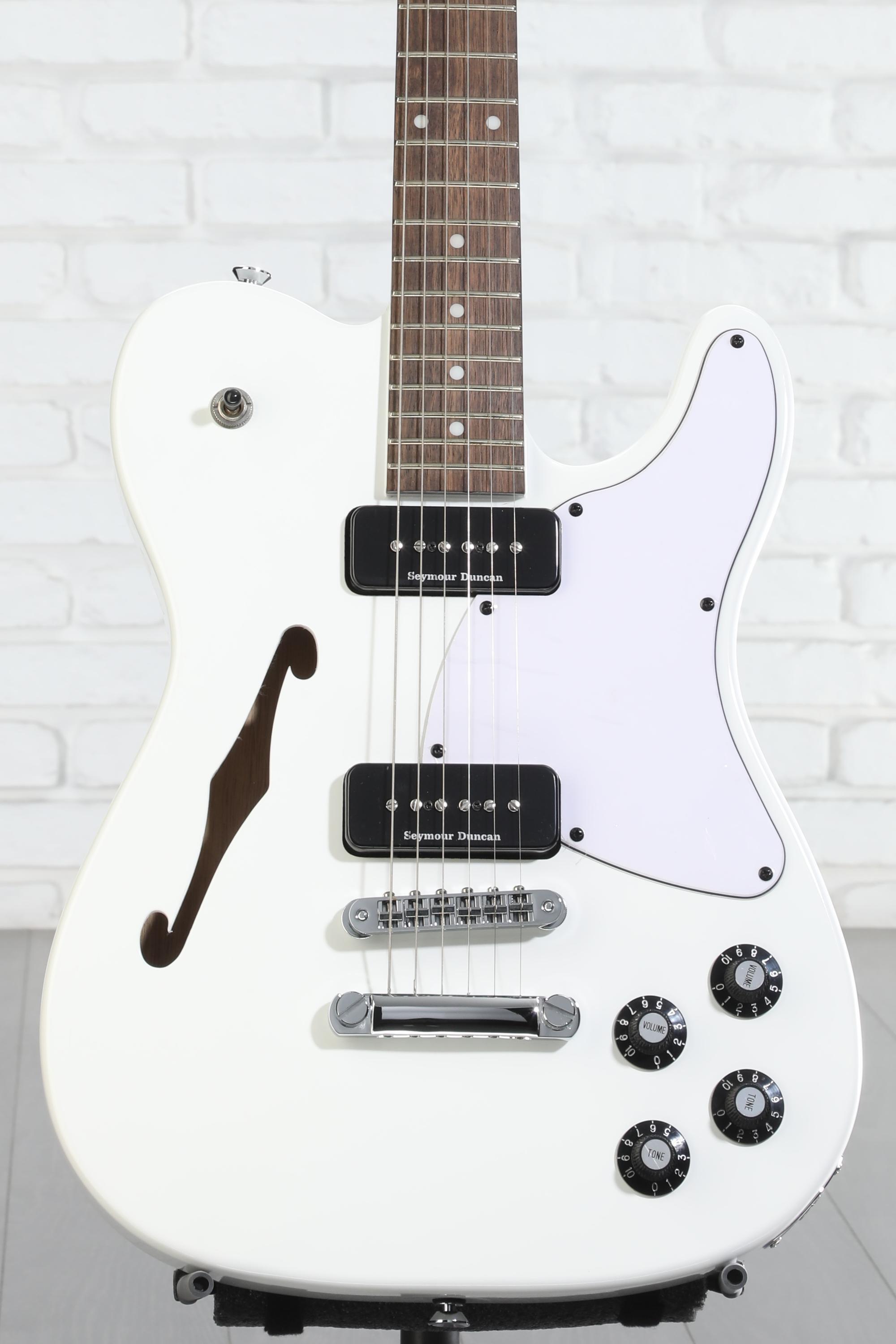 Fender Jim Adkins JA-90 Telecaster Thinline - White | Sweetwater