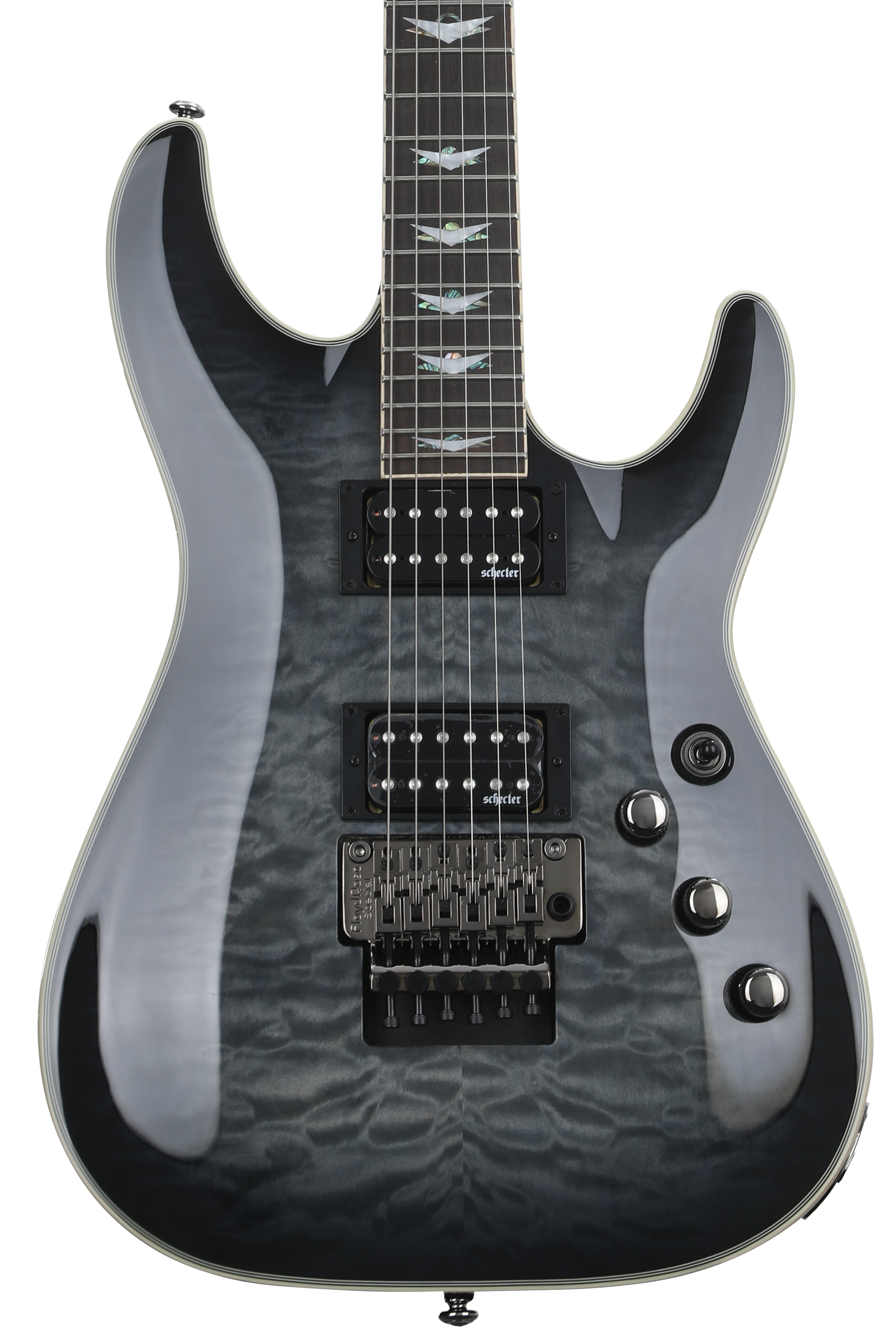 Schecter Omen Extreme-6 FR Electric Guitar - See-Thru Black