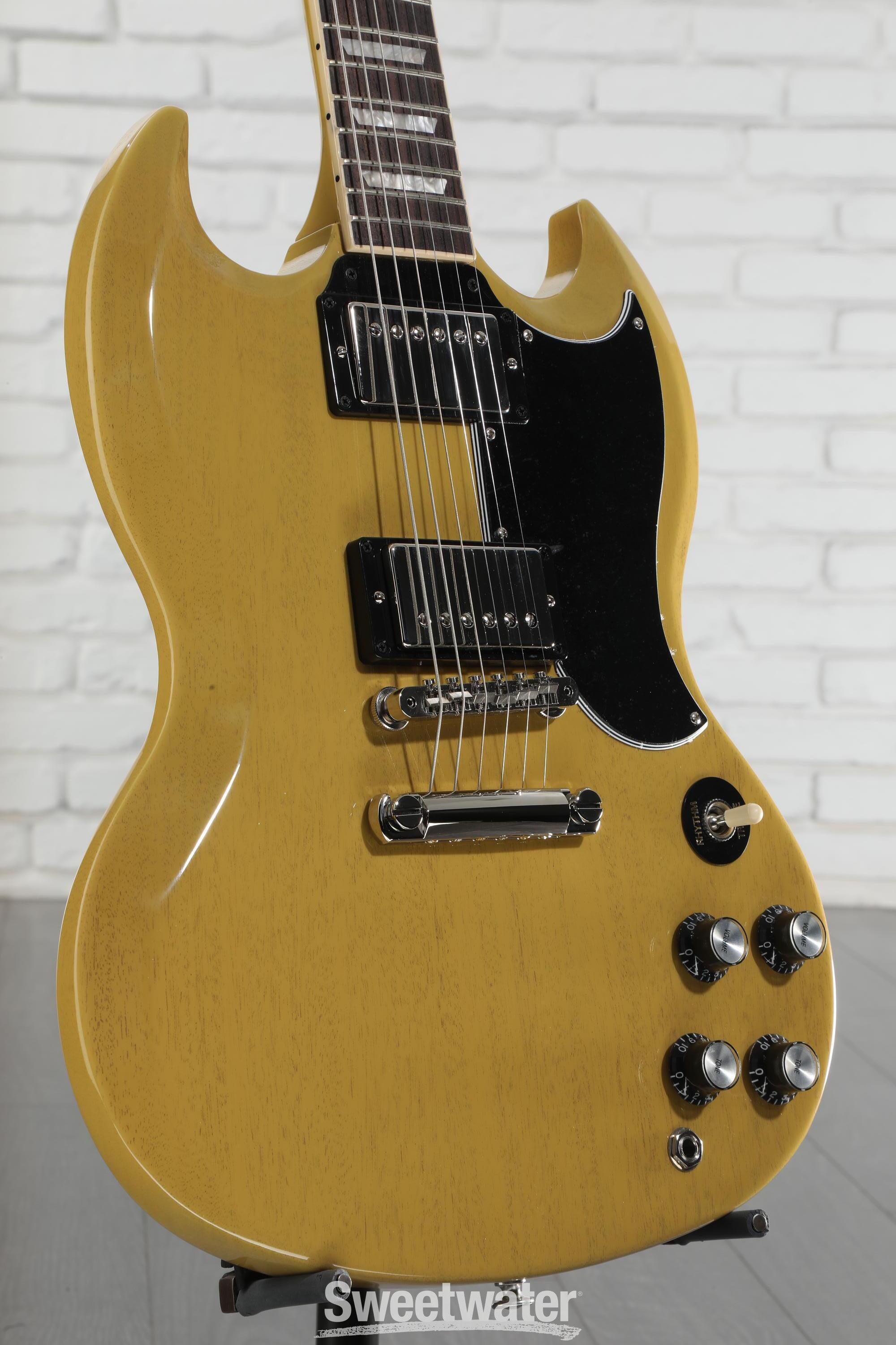 Gibson ギブソン SG Standard 61 TV Yellow Gibson SG Standard '61 Electric Guitar - TV Yellow | Sweetwater