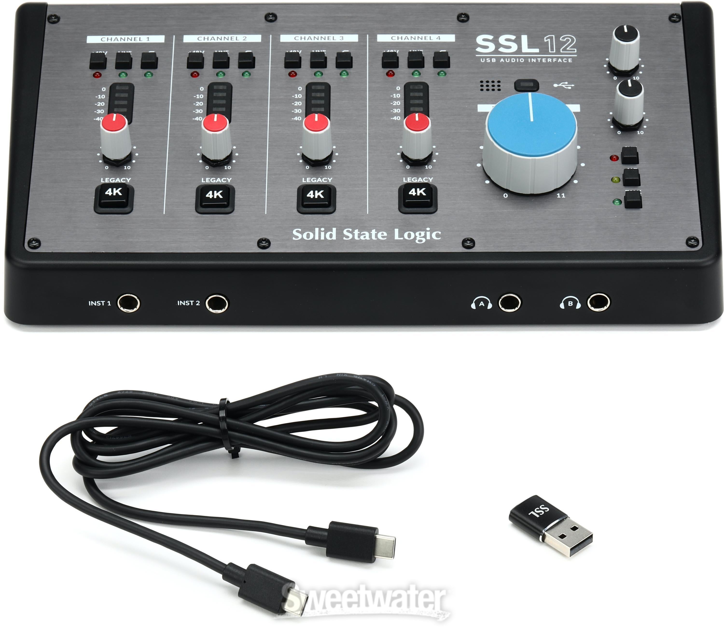 Solid State Logic SSL 12 USB Audio Interface | Sweetwater