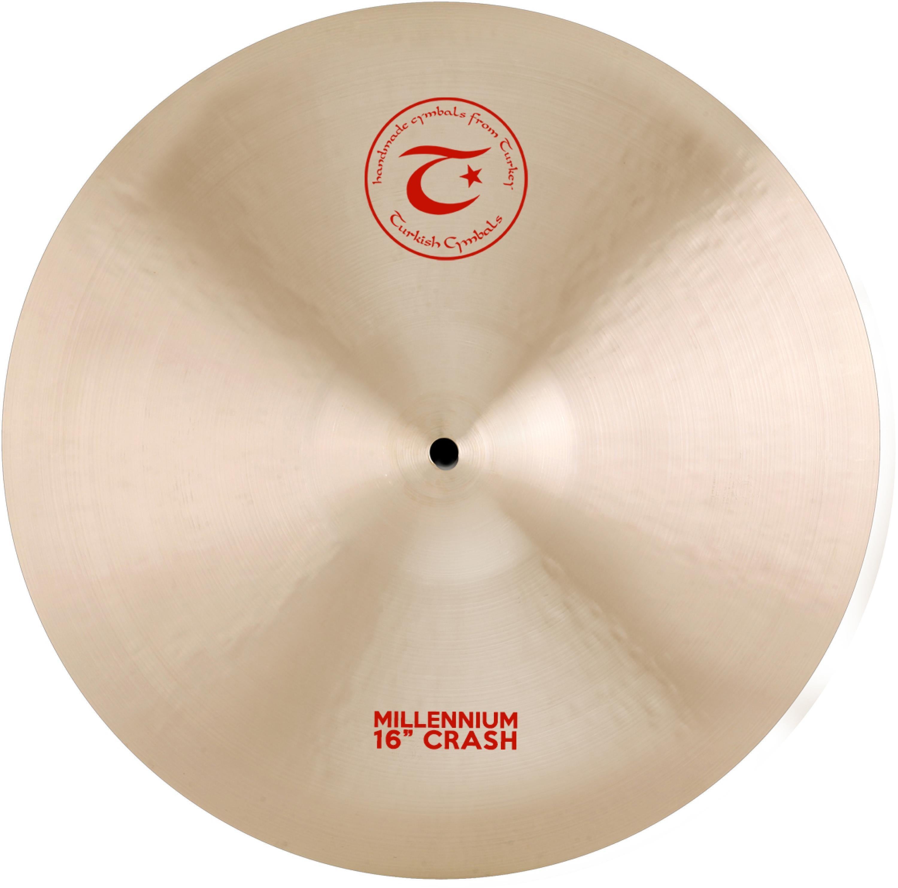 Turkish Cymbals Millennium Crash Cymbal - 16 inch | Sweetwater