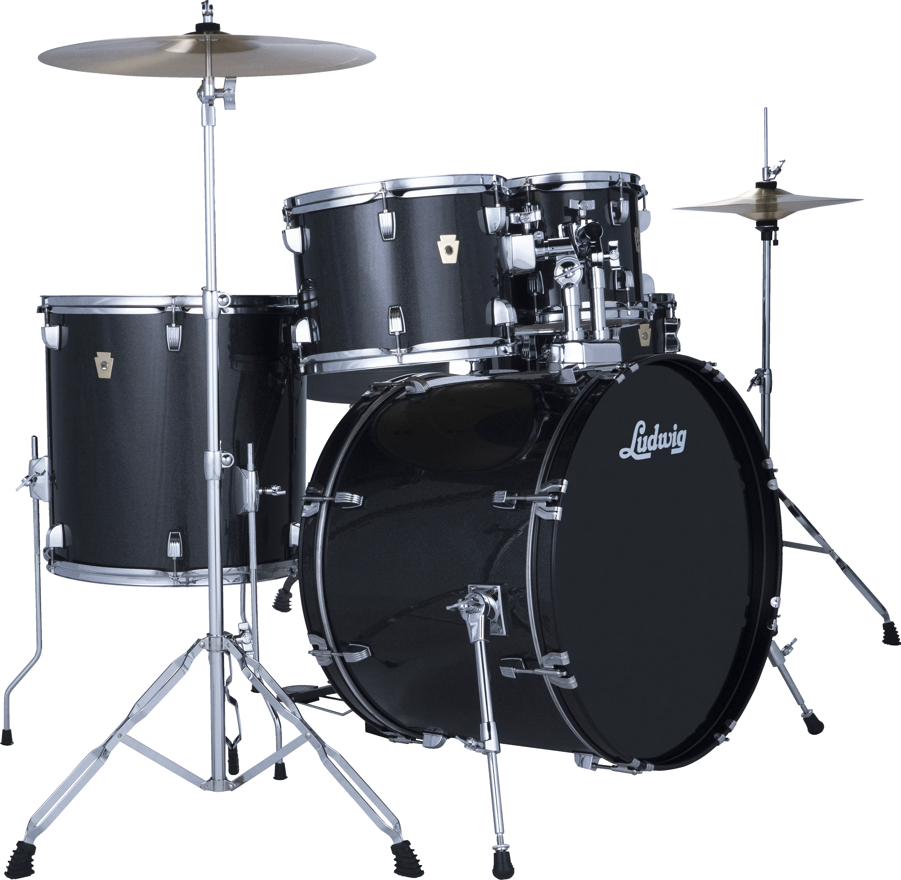 Photo of Ludwig Ludwig Accent Drive 5-piece Drum Set - Moon Dust