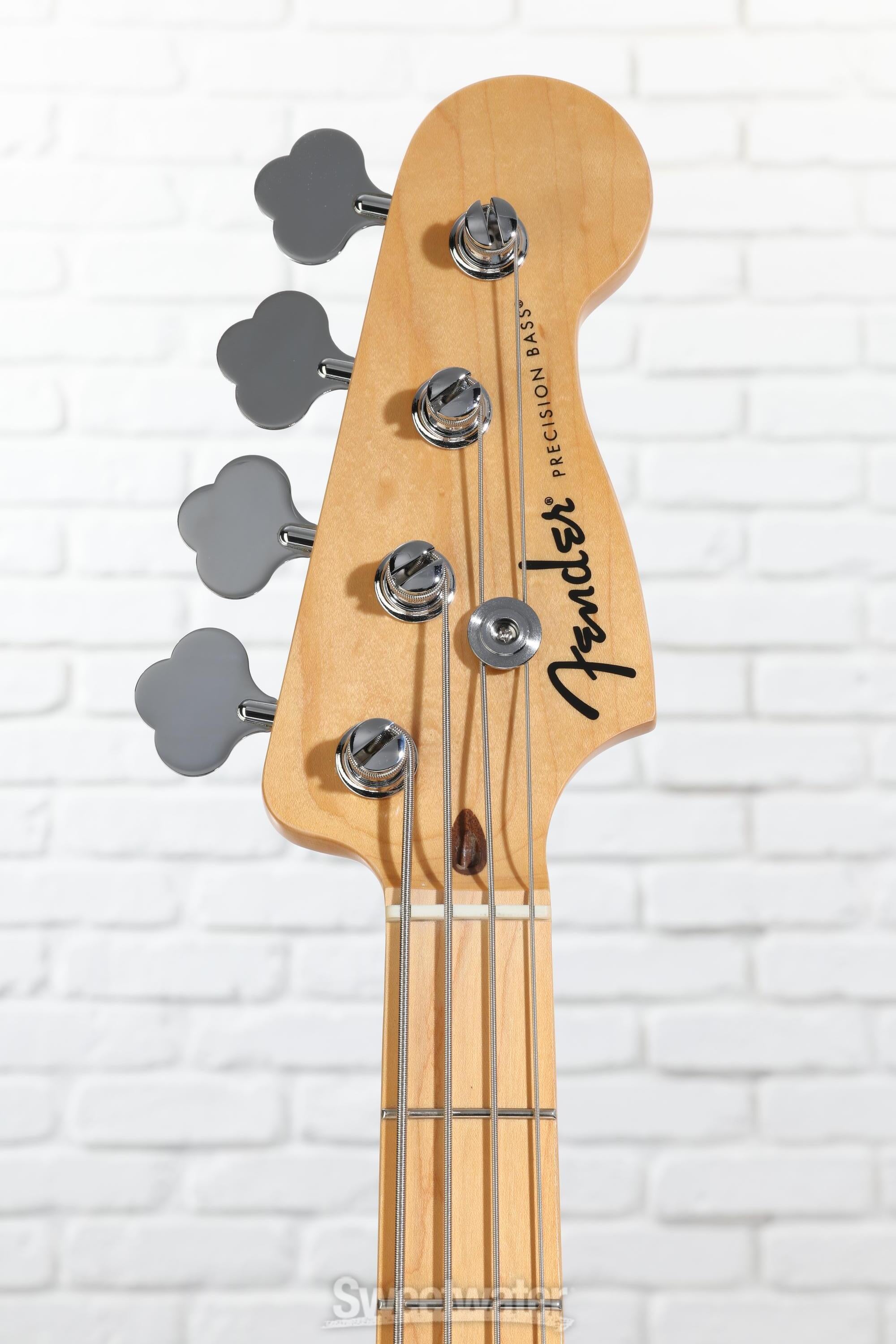 ベース Fender Standard Precision Bass Fender Standard Precision Bass (MN) - olympic white Solid