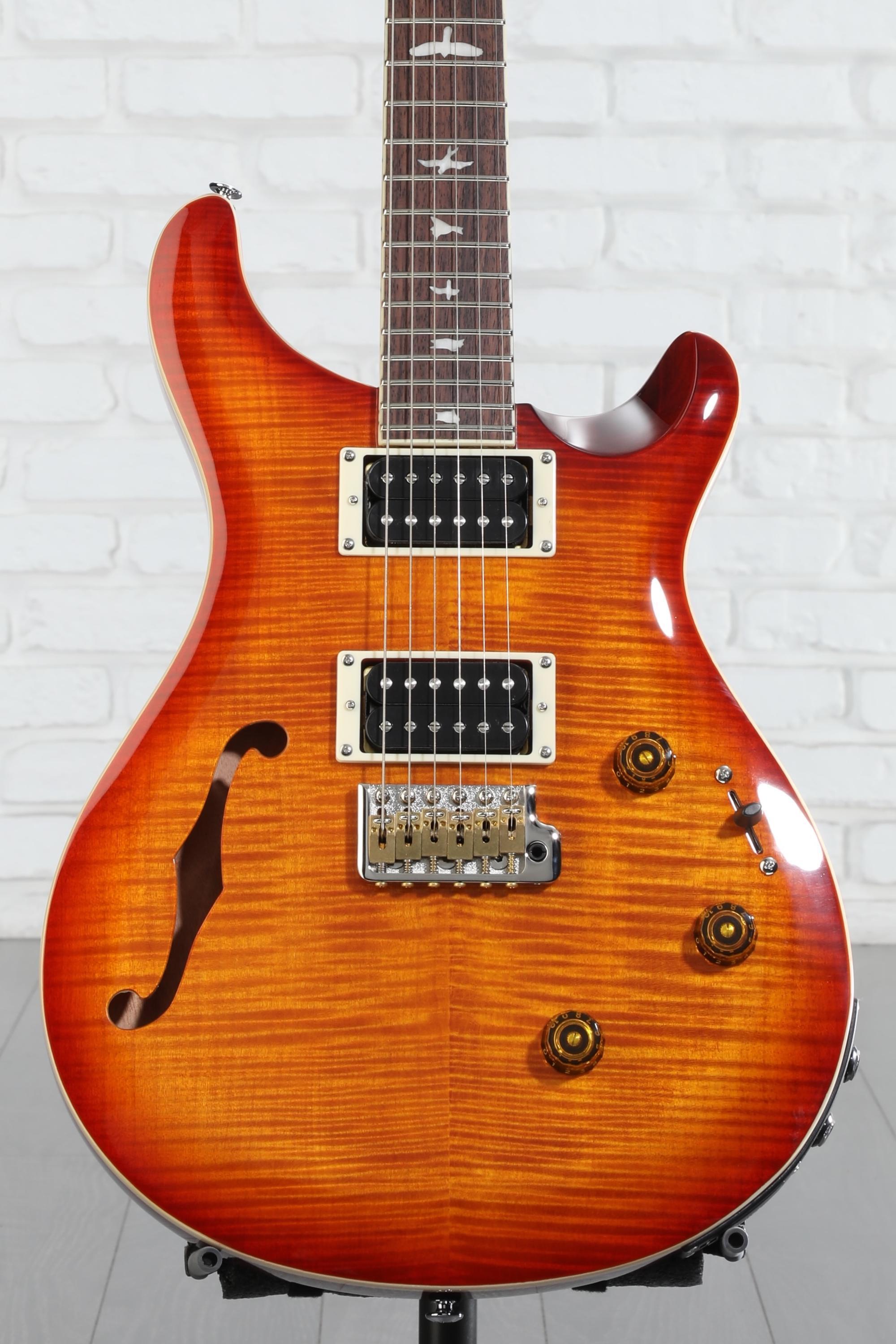 PRS SE Custom 24 Semi-Hollow Piezo Electric Guitar - Vintage