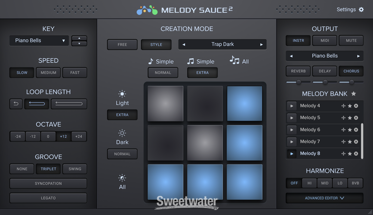 その他 MELODY SAUCE 2 EVAbeat Melody Sauce 2 Automatic MIDI Melody Creator Plug-in