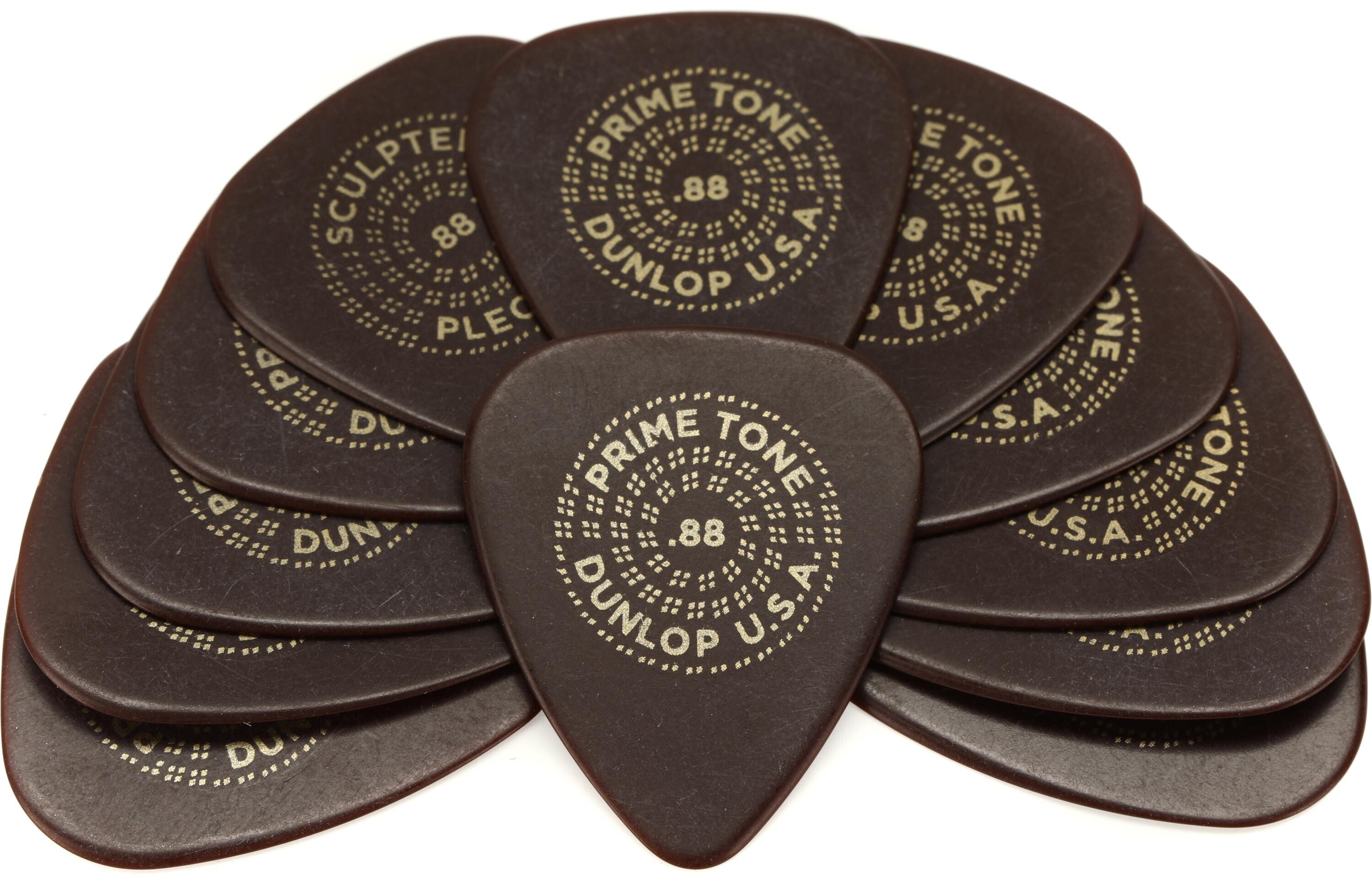 Photo of Dunlop 511R088 Primetone Standard Smooth Guitar Picks .88mm 12-pack