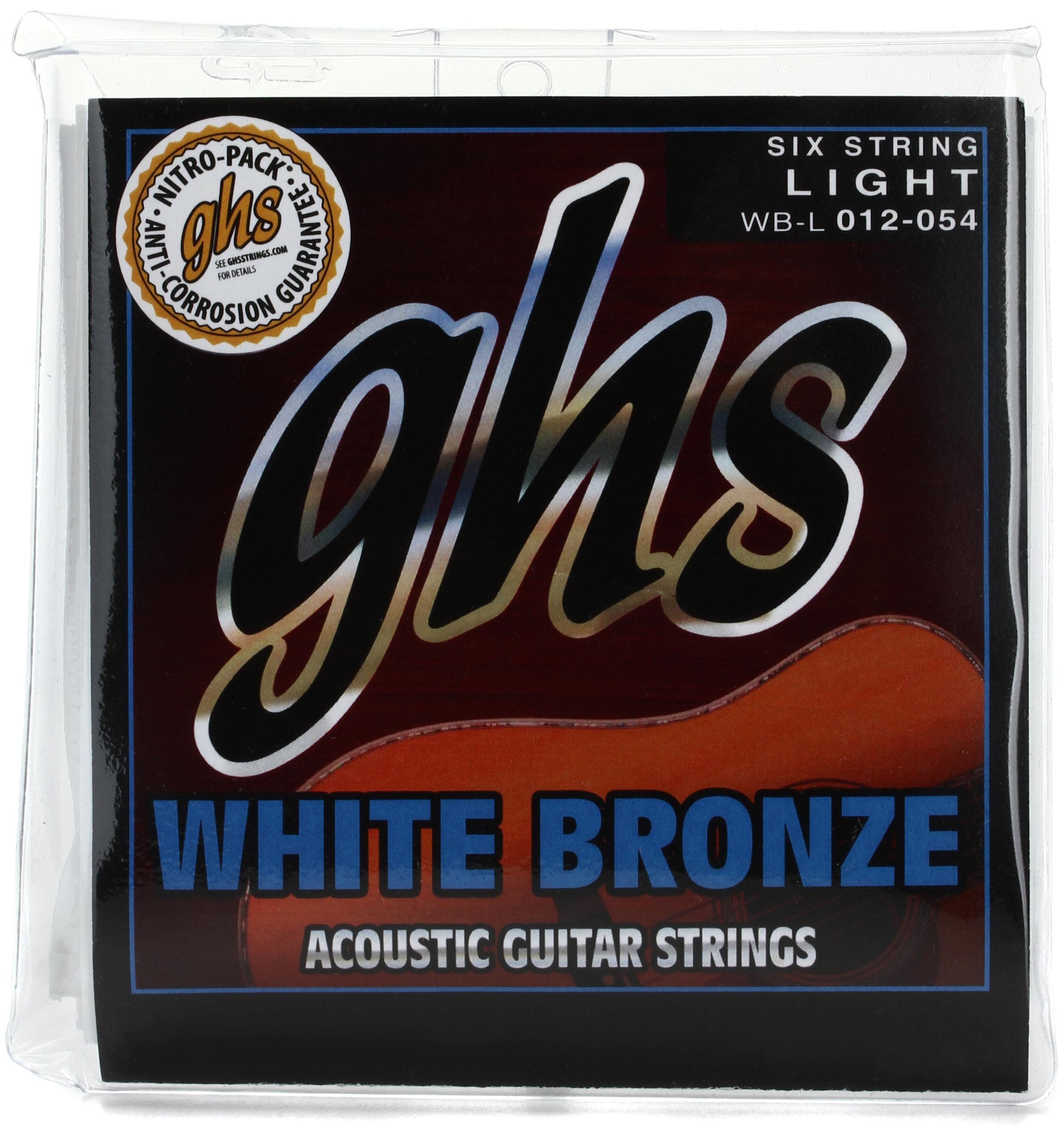 Corde Chitarra Acustica GHS White Bronze - Extra Light 011-048, Lega 52, Per Suono Brillante - Foto 5