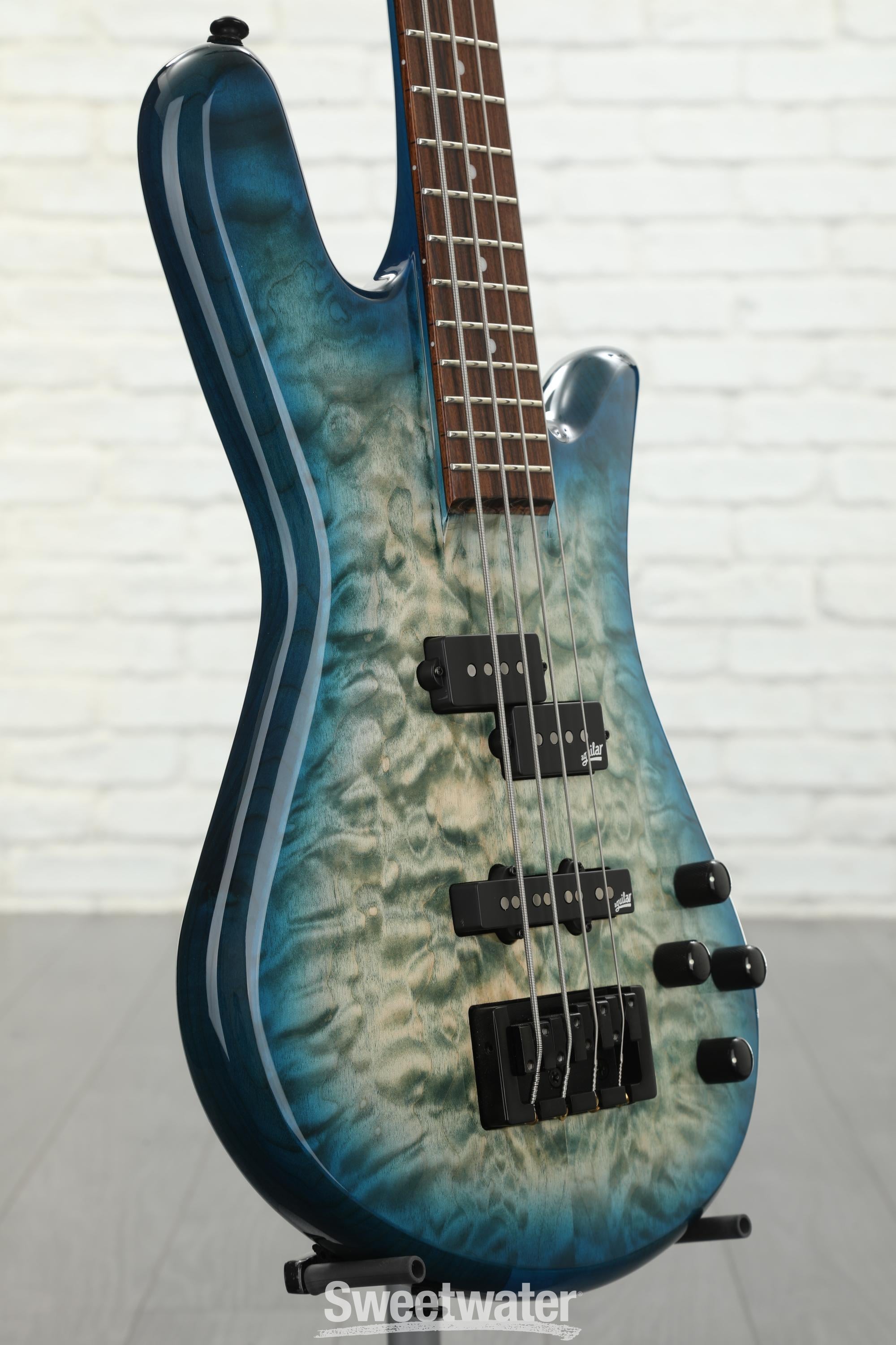 Spector Legend 4 Neck-Thru Bass Guitar - Faded Blue Gloss