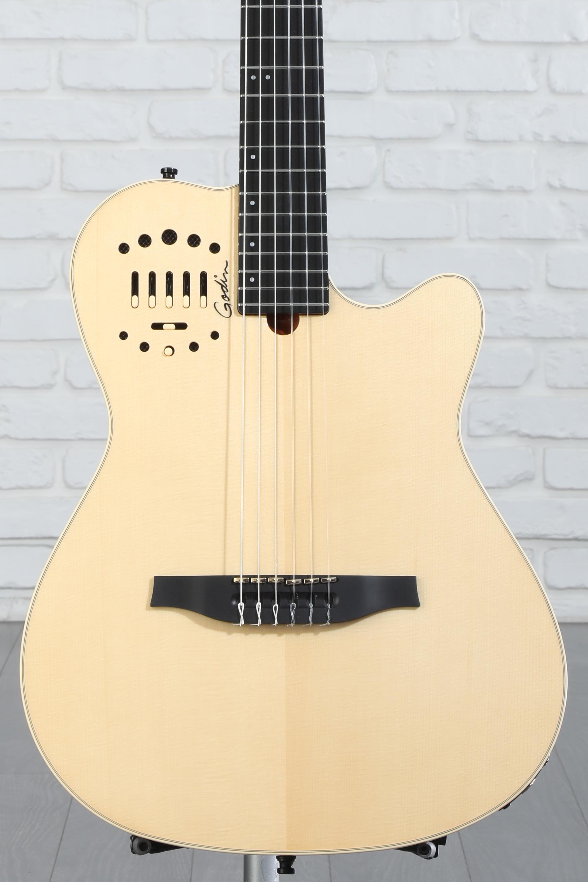 Godin MultiAc Nylon Deluxe Acoustic-electric Guitar - Natural Reviews |  Sweetwater