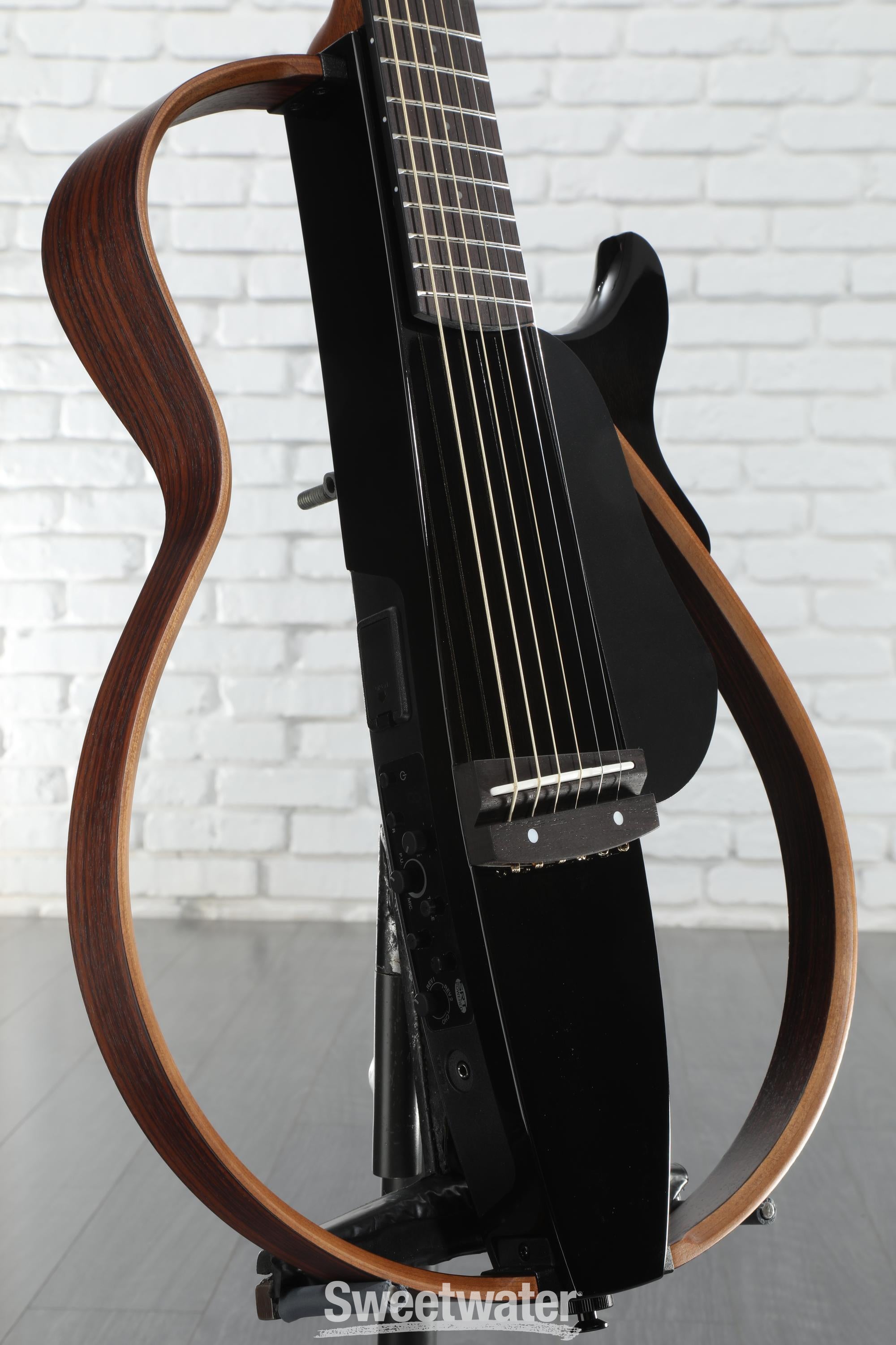 Yamaha SLG200S Silent Guitar - Translucent Black | Sweetwater