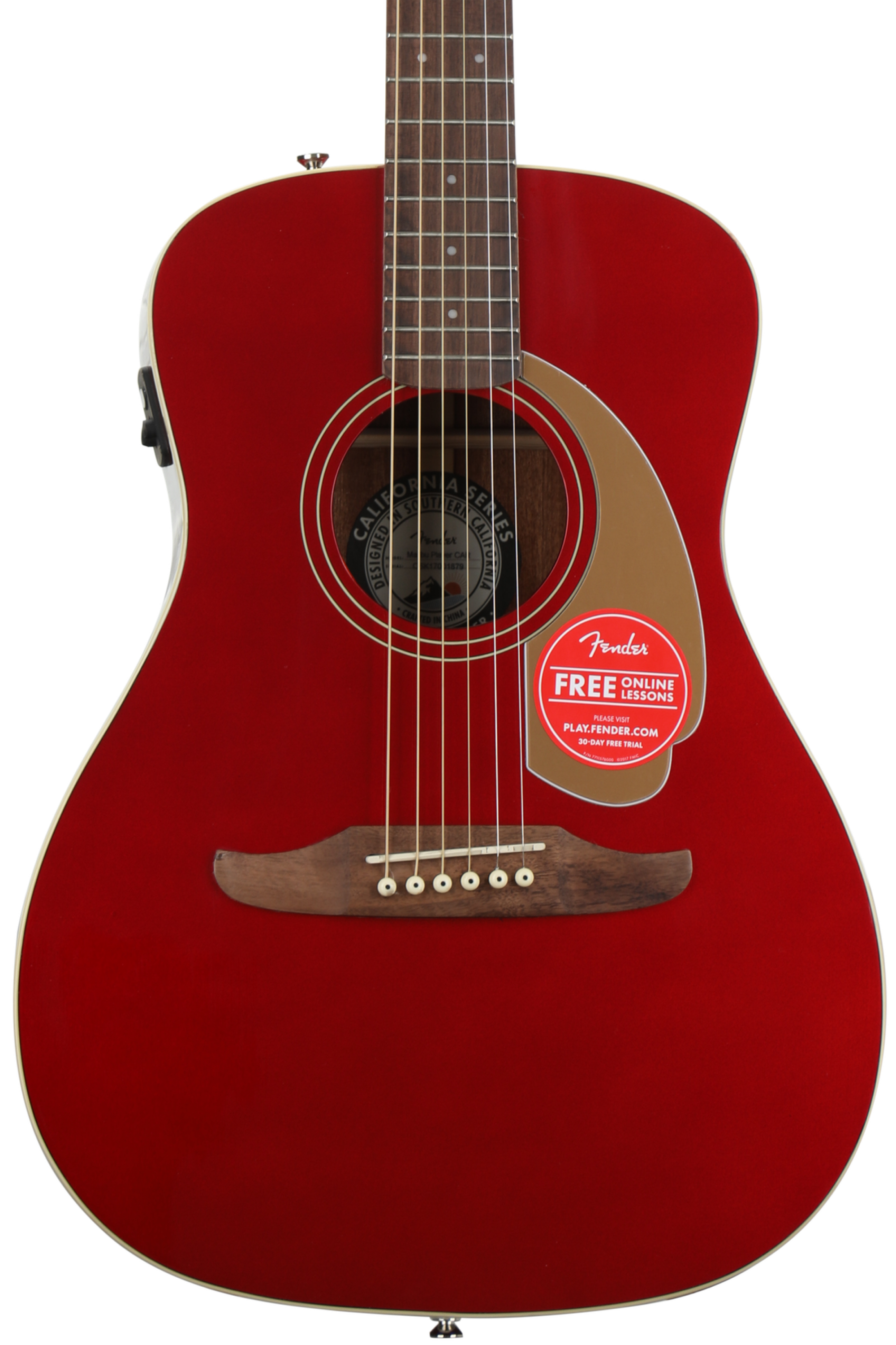 Fender Malibu Player - Candy Apple Red | Sweetwater