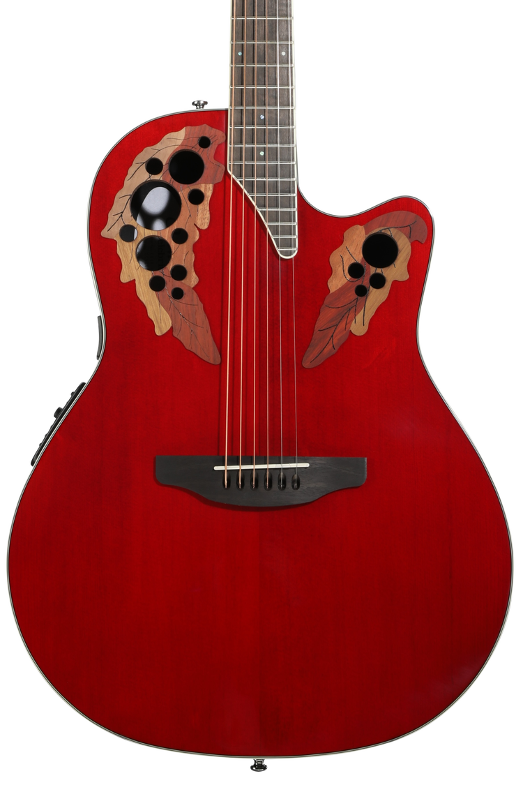 Ovation Celebrity Elite Super Shallow - Ruby Red | Sweetwater