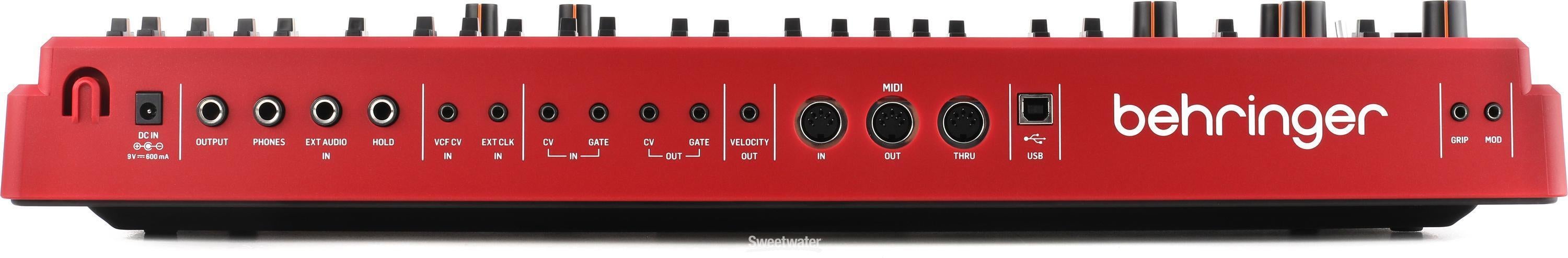 Behringer MS-1-RD Analog Synthesizer with Handgrip - Red | Sweetwater