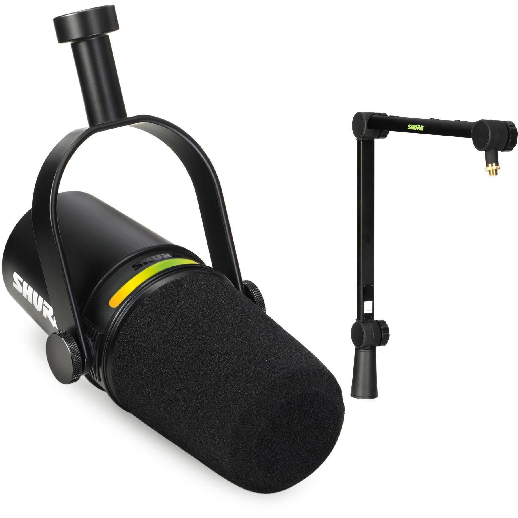 Shure MV7+ Hybrid Podcast Microphone - Black | Sweetwater