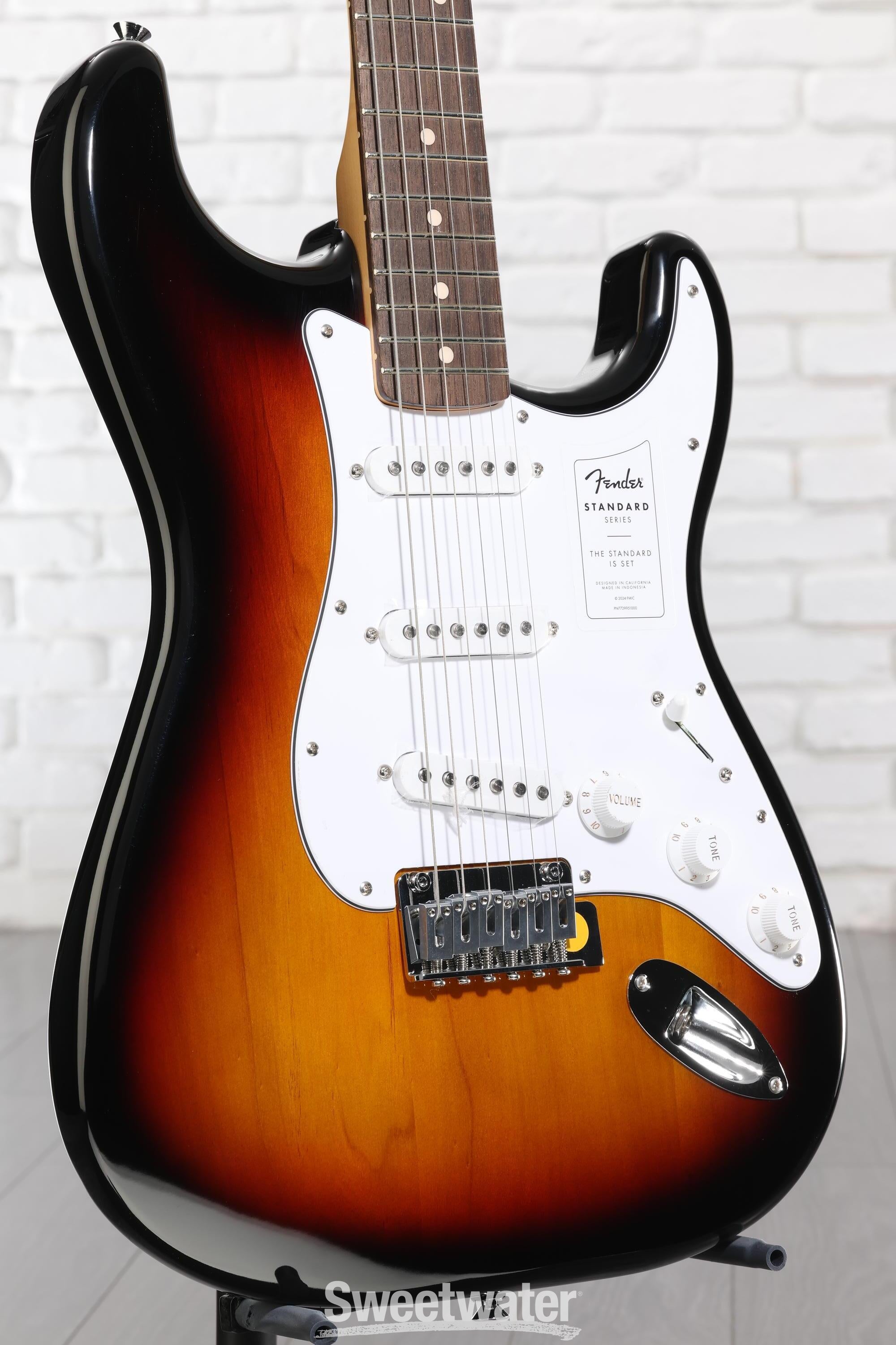 Photo of Fender Standard Stratocaster Electric Guitar - 3-color Sunburst