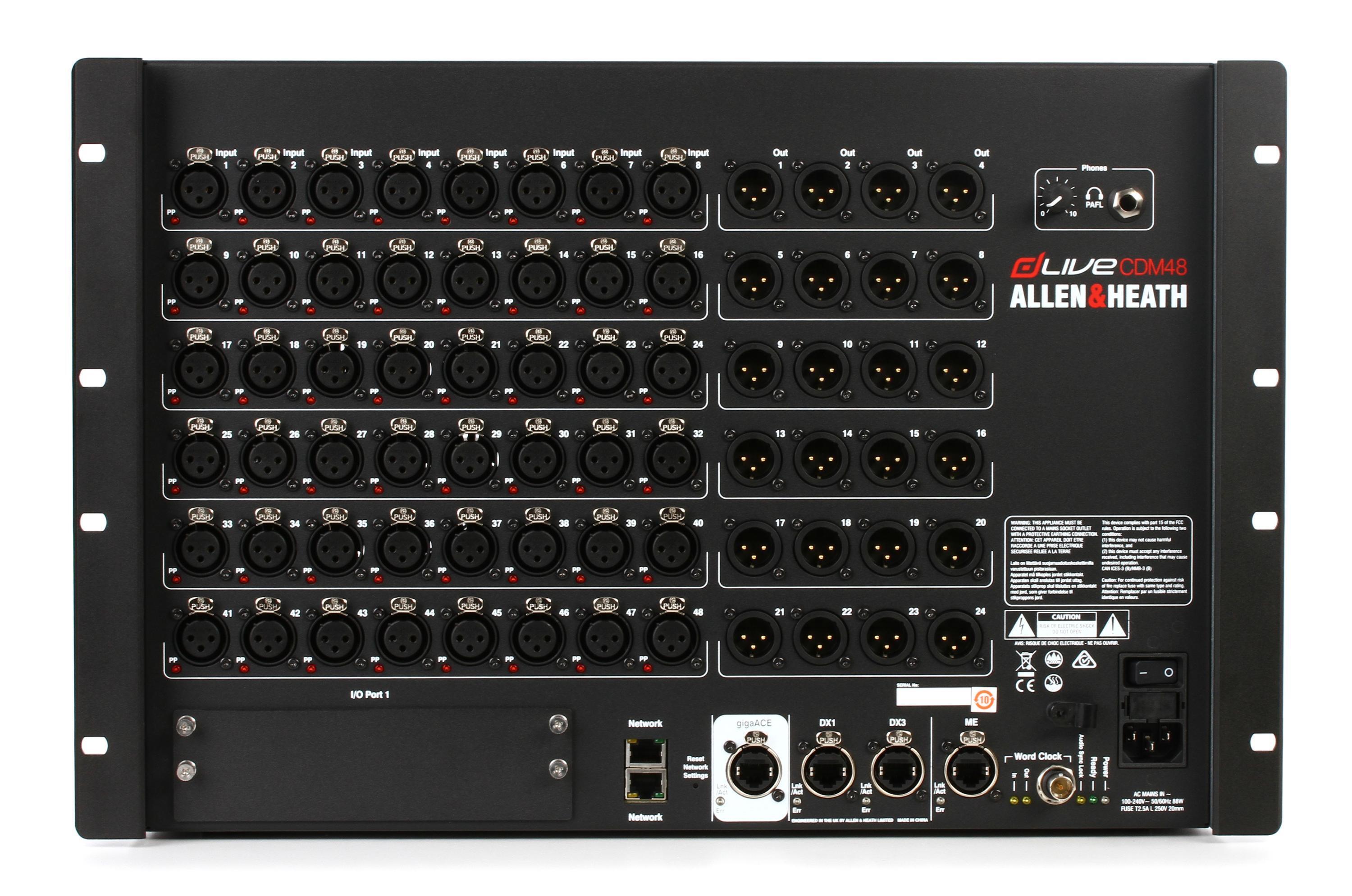 Allen & Heath dLive MixRack CDM48 48-input Digital Stage Box
