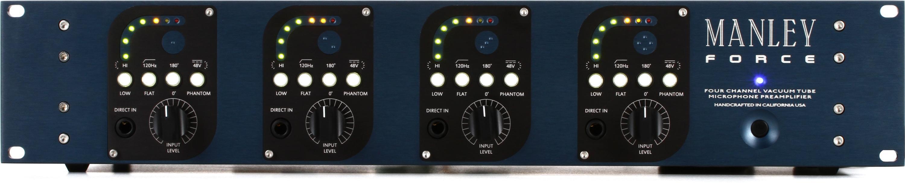 Manley Force 4-channel Tube Microphone Preamp | Sweetwater