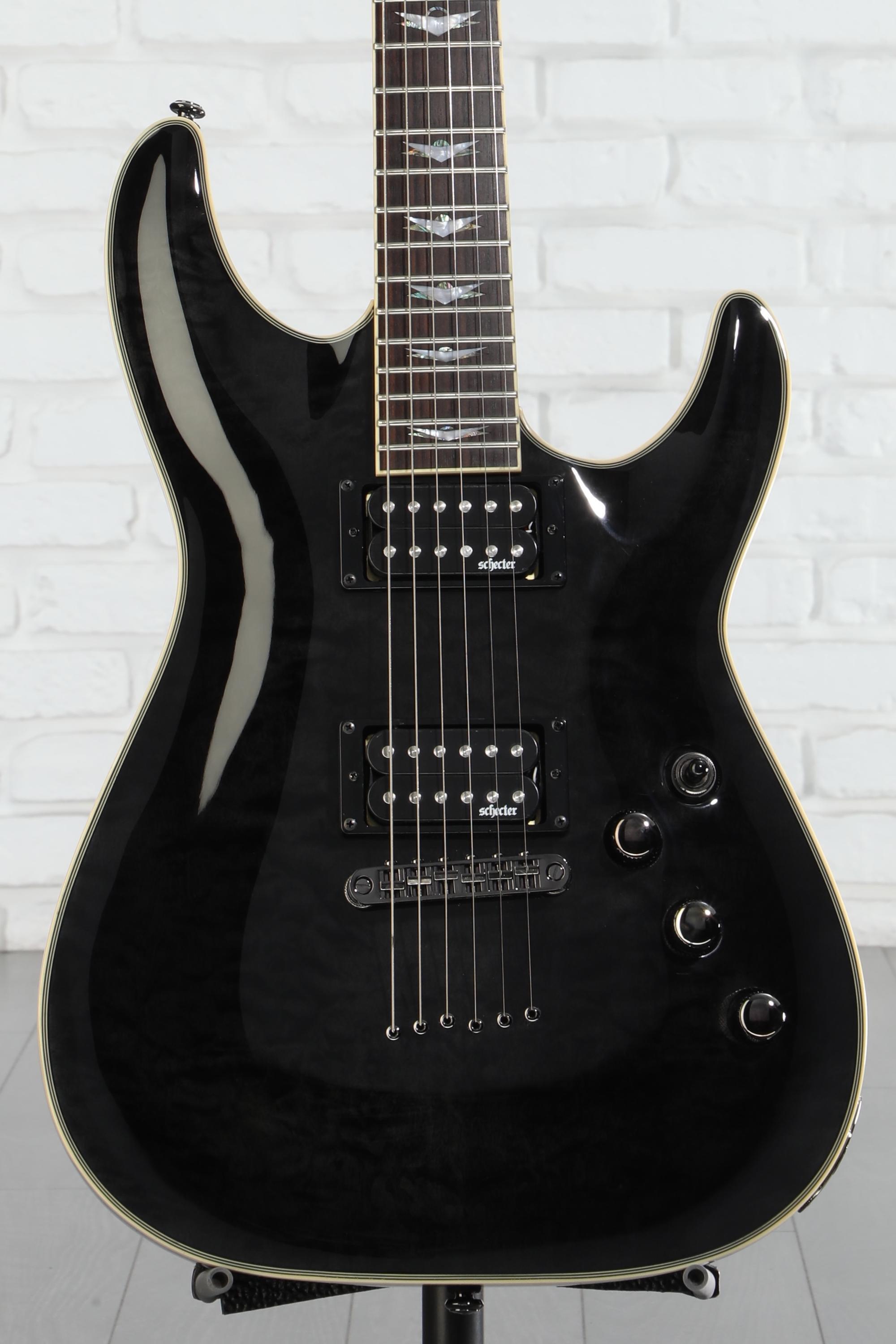 ギター Schecter OMEN EXTREME 6 Dimarzio D Sonic Schecter Omen Extreme-6 Electric Guitar - See-Thru Black