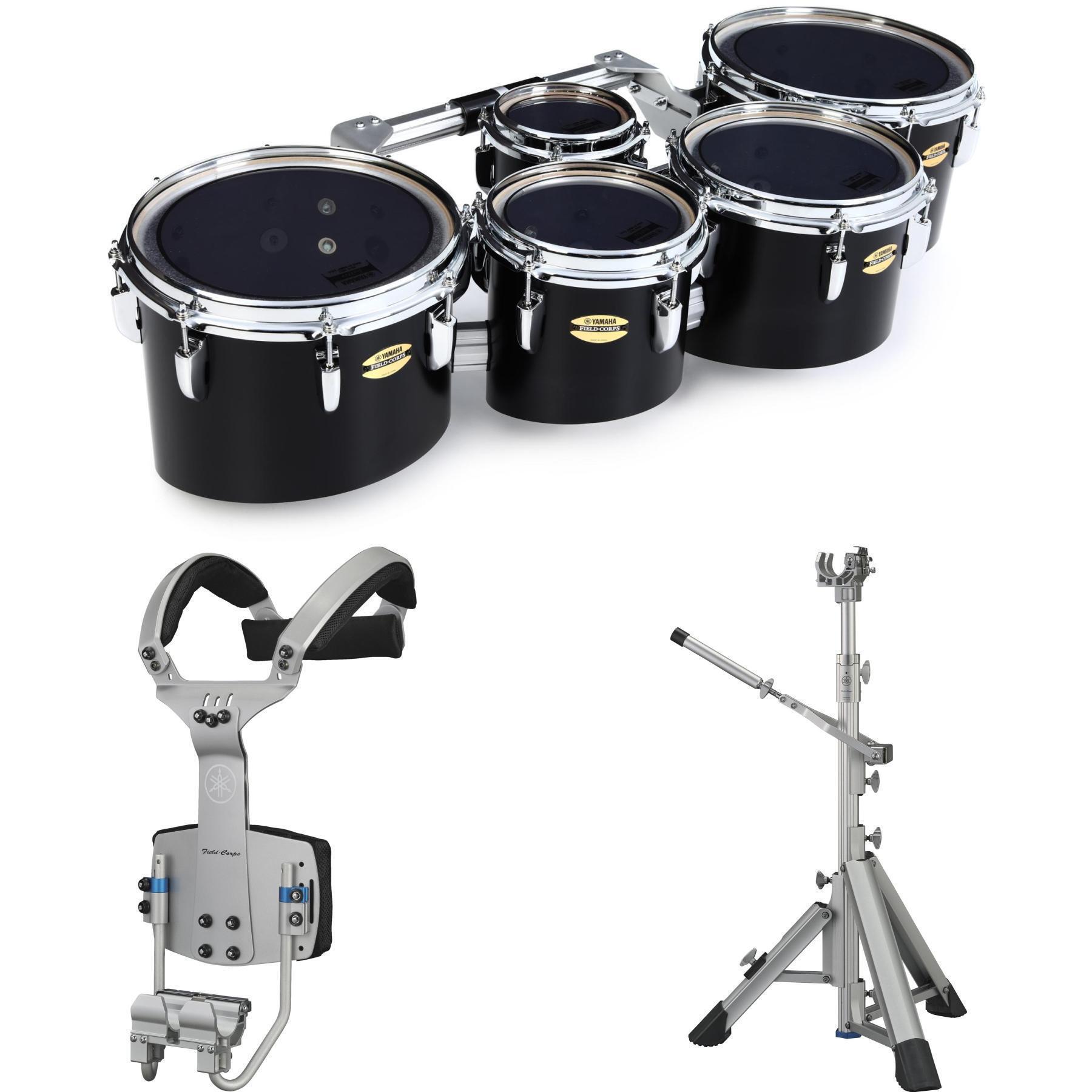 YAMAHA 太鼓 Yamaha 8400 Field-Corps Marching Tenors Bundle - Large