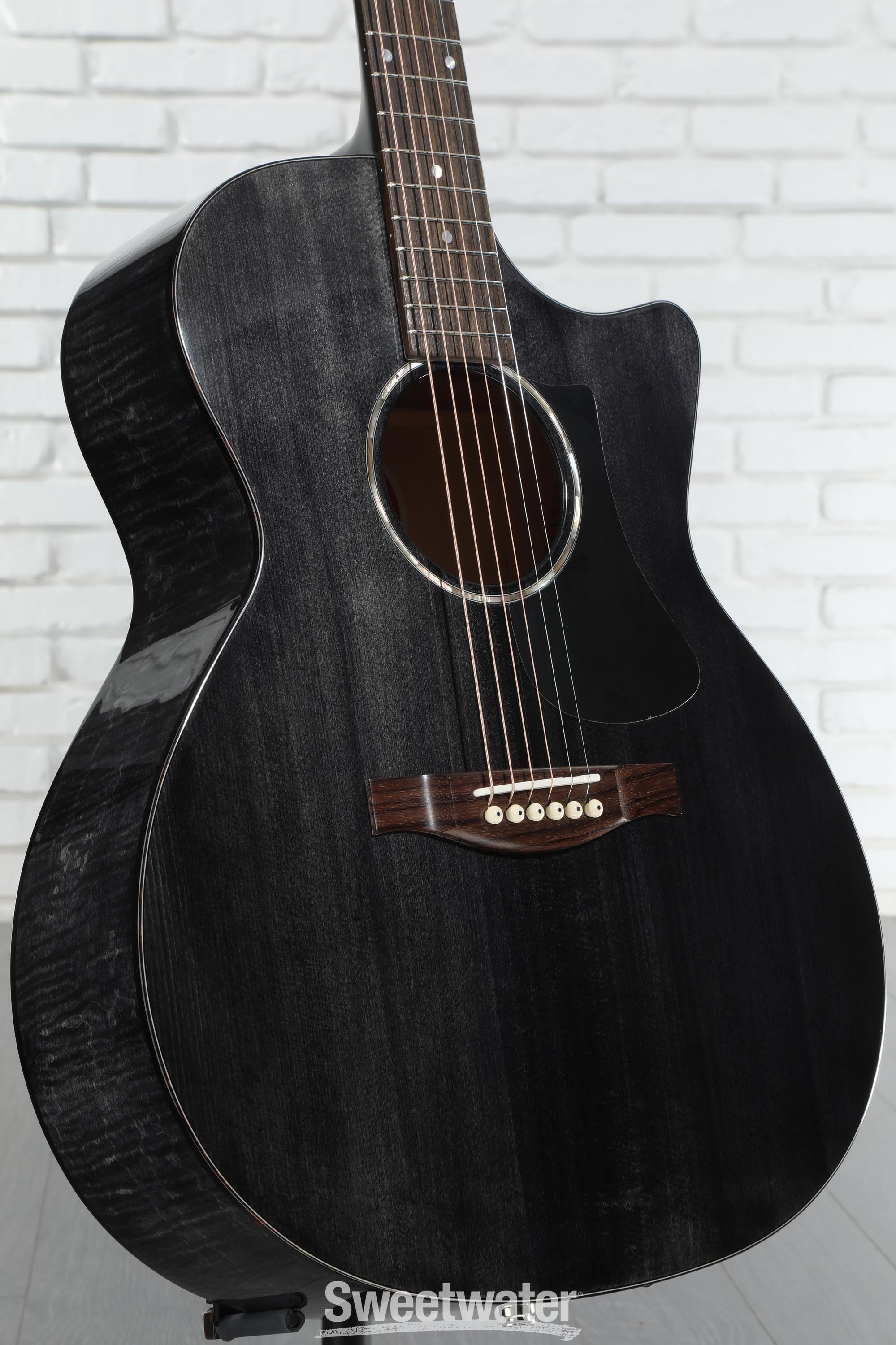 ギター Eastman PCH3-GACE-TBK EASTMAN PCH3-GACE-TBK TRANSLUCENT BLACK ACOUSTIC ELECTRIC