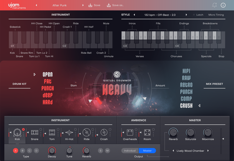 UJAM Virtual Drummer Heavy 2 Rock Drummer Software