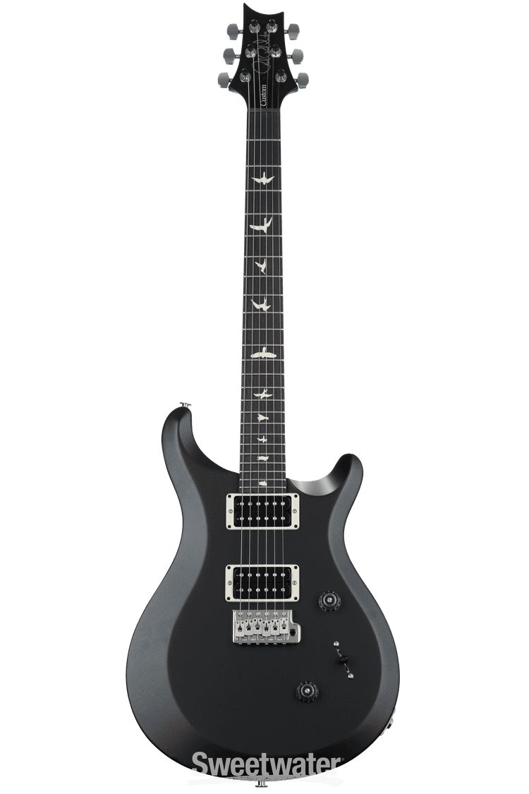 PRS S2 Custom 24 Electric Guitar - All Black Satin | Sweetwater